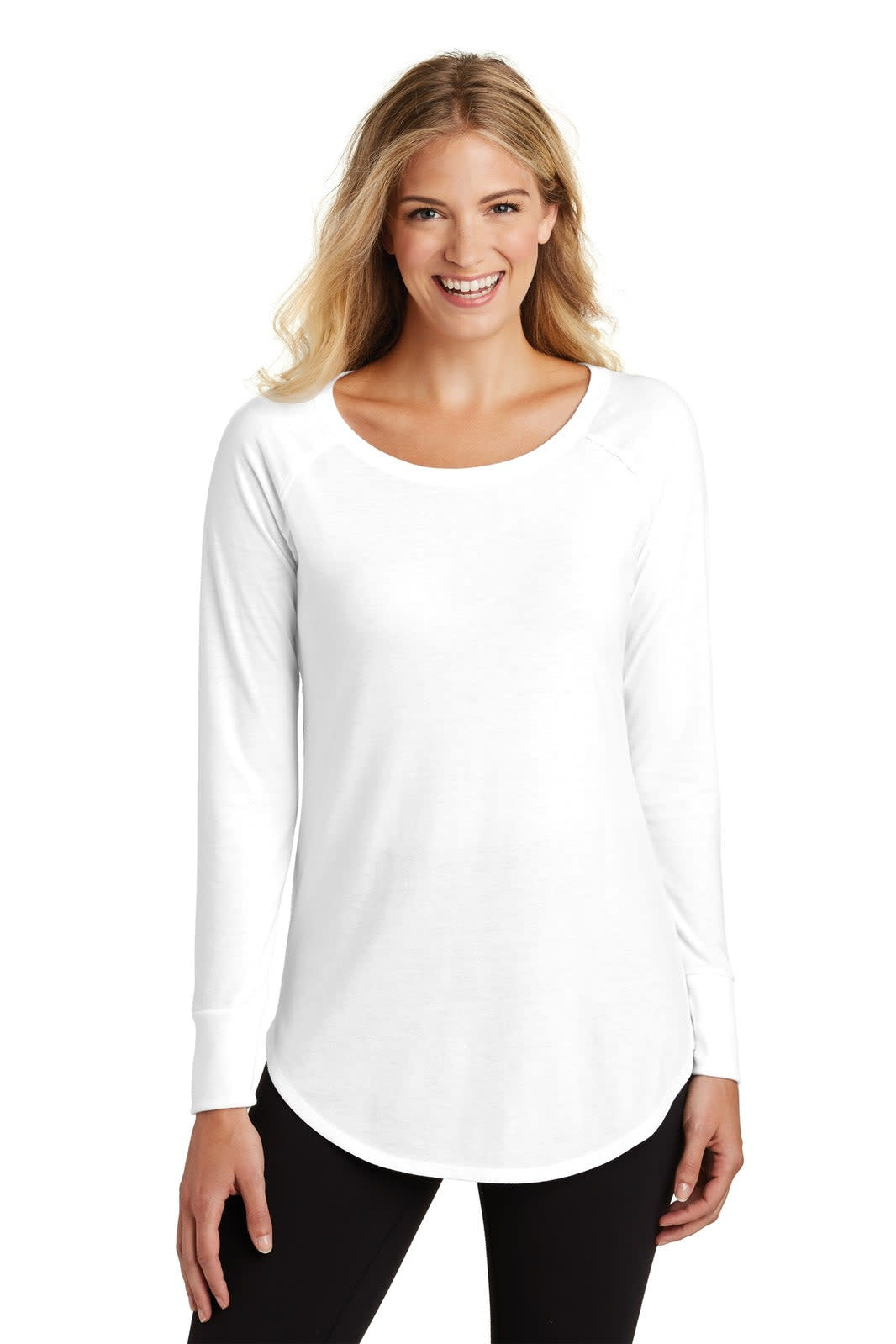 District Made  Ladies Perfect Tri  Long Sleeve
