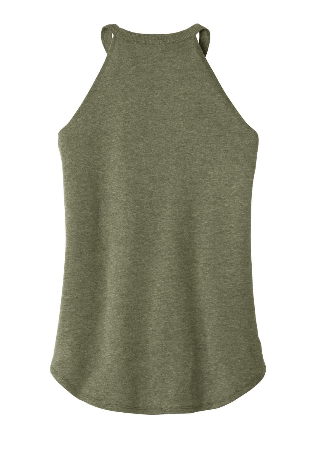 District Made Ladies Perfect Tri Rocker Tank - DT137L Image 