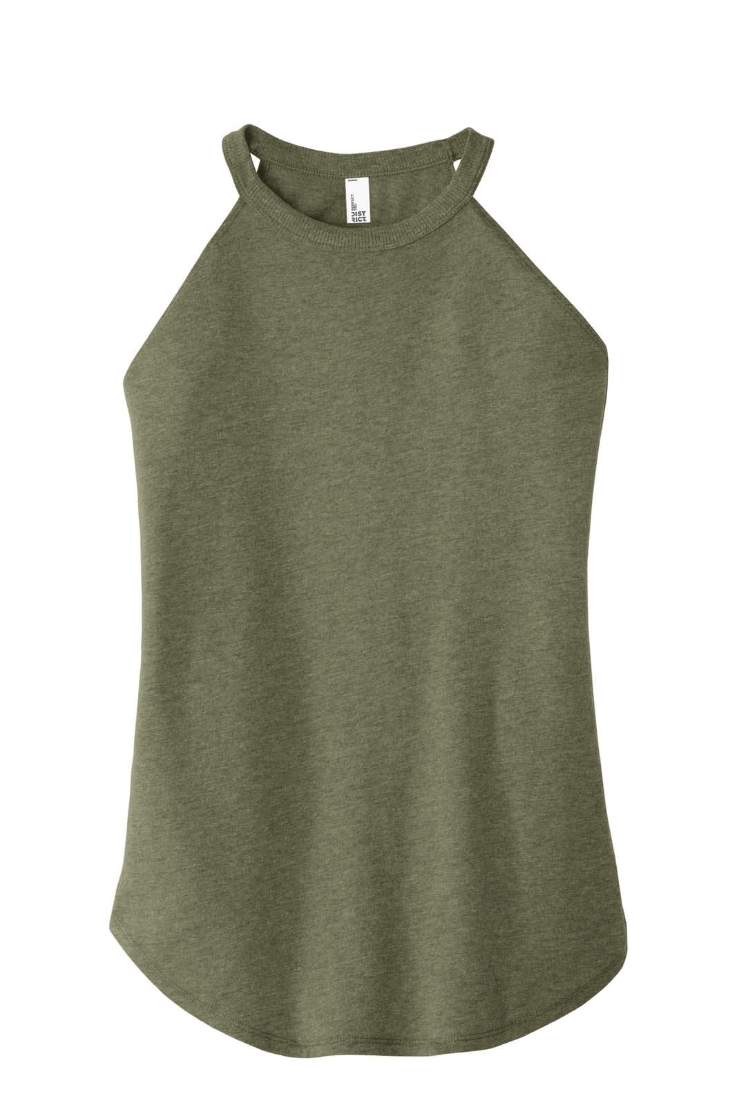 District Made Ladies Perfect Tri Rocker Tank - DT137L Image 