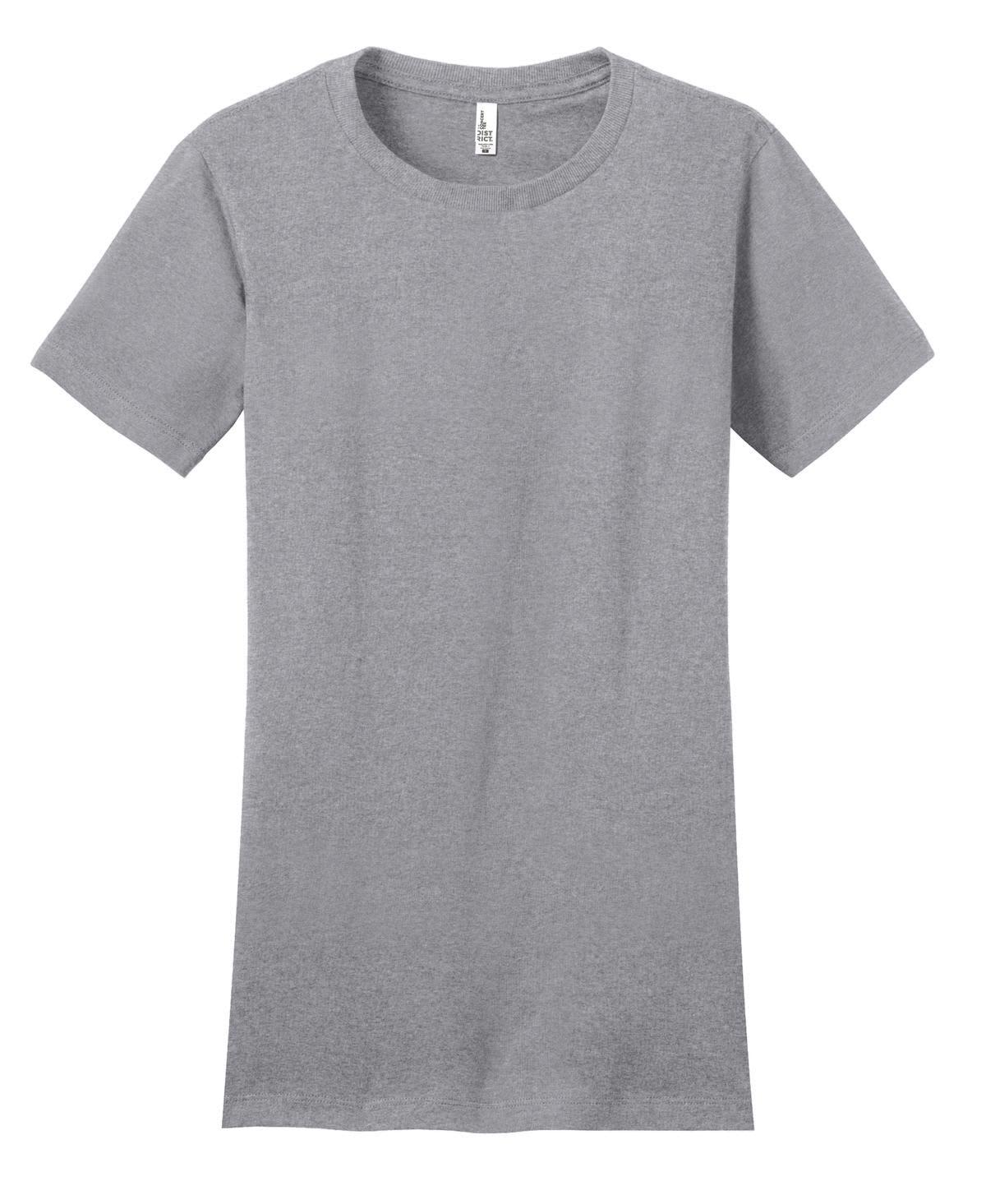 A grey juniors' concert tee with a classic crew neck and short sleeves. It features branding on the inside label.