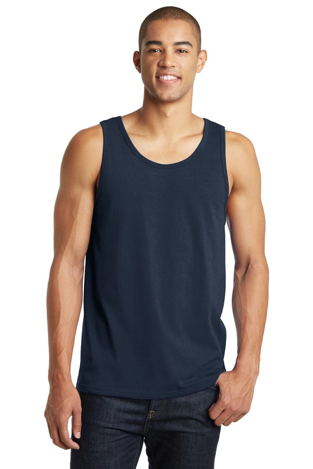 District Young Mens The Concert Tank - DT5300 Image New Navy