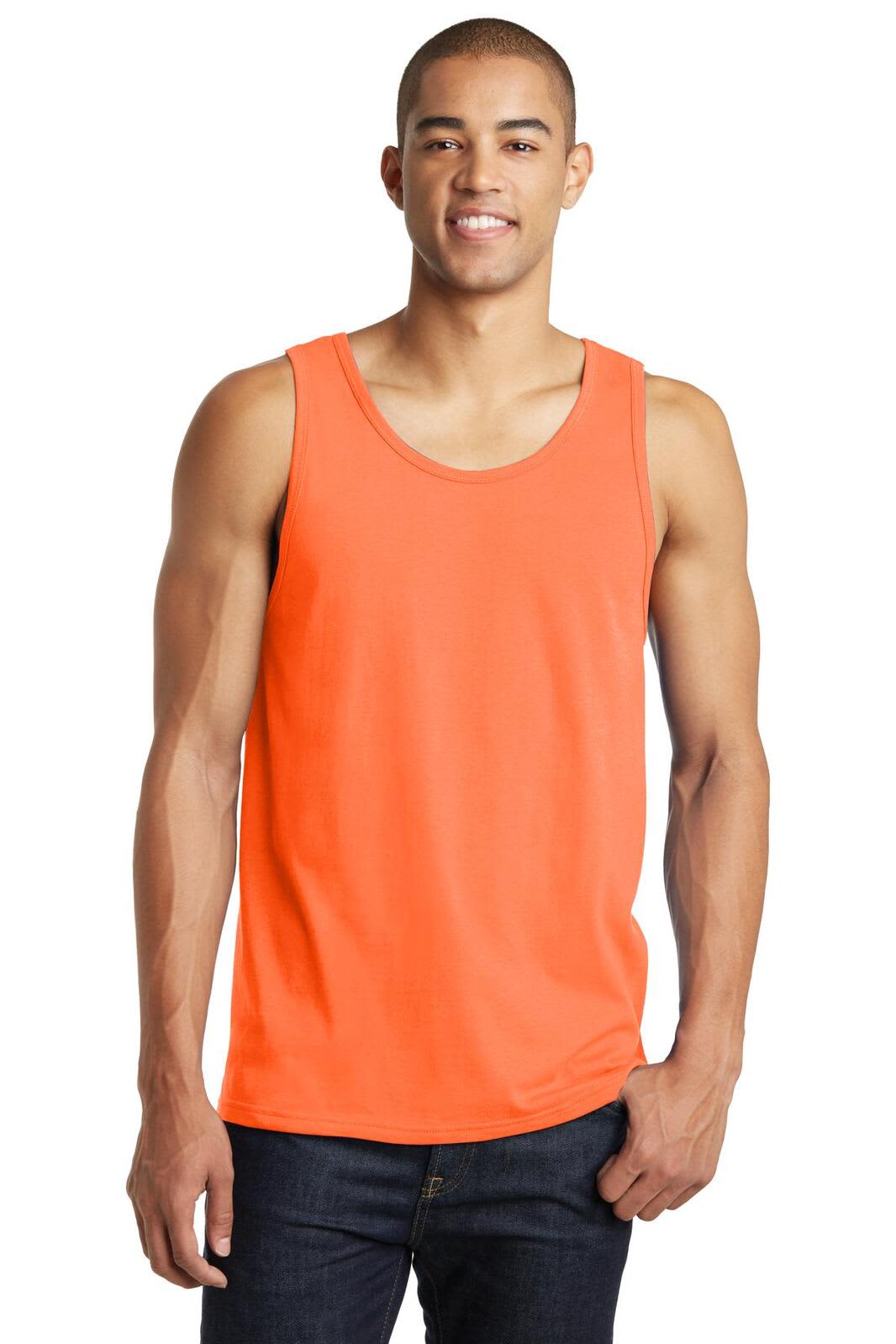 District Young Mens The Concert Tank - DT5300 Image Neon Orange