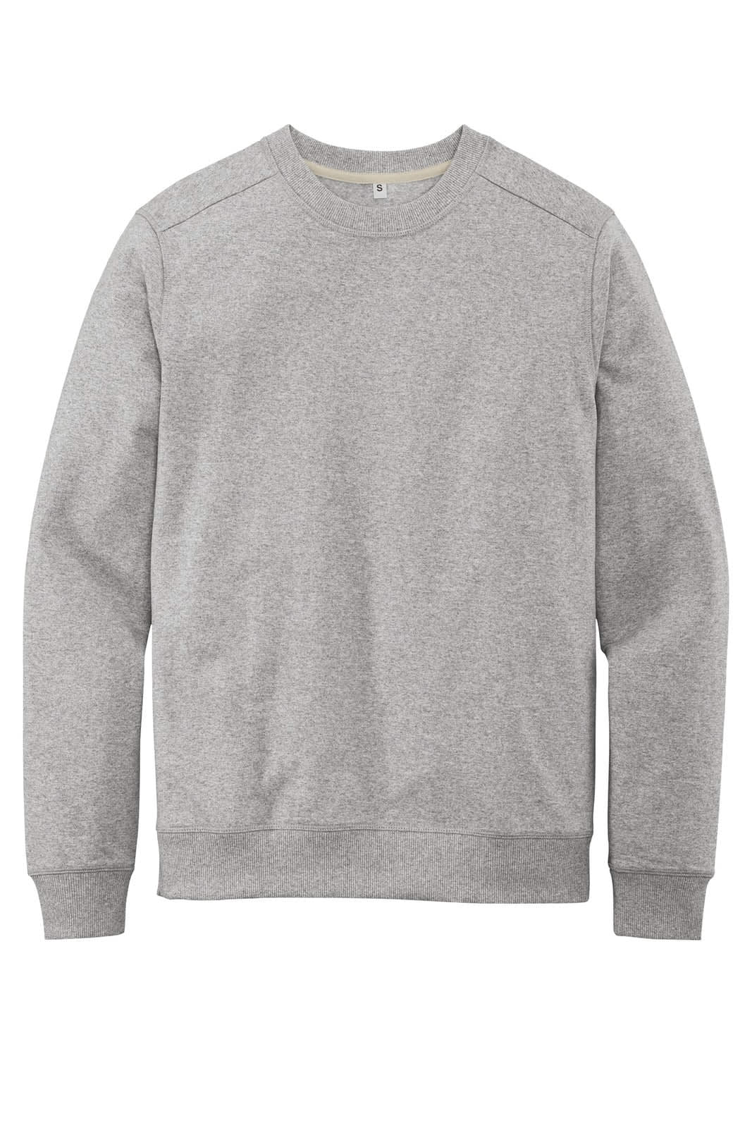 A grey crew neck jumper, featuring a simple design and no visible logos or branding.