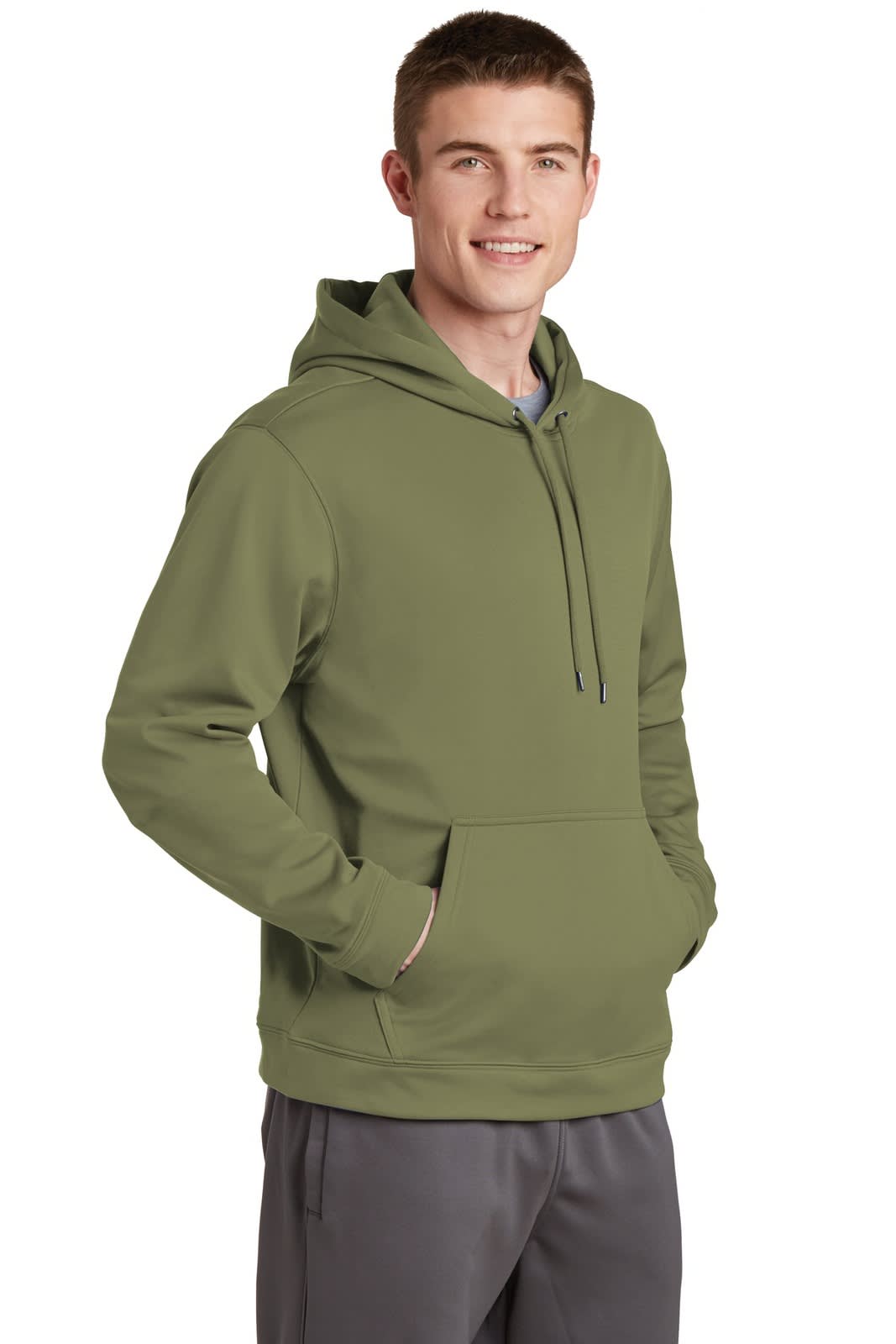 Sport-Tek Sport-Wick Fleece Hooded Pullover