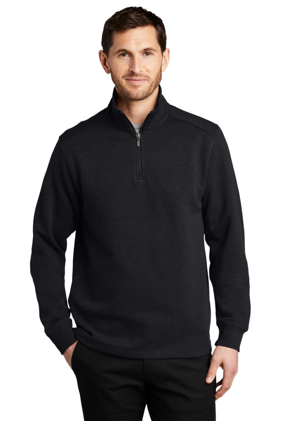 Port Authority Slub Fleece 1/4-Zip Pullover
