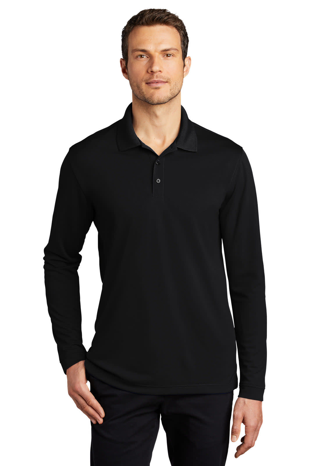 Port Authority Dry Zone UV Micro-Mesh Long Sleeve Polo