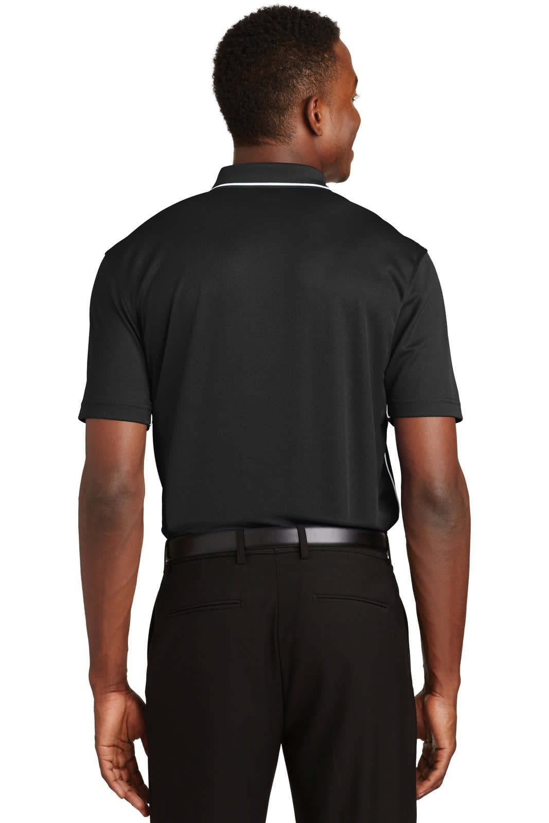 Sport-Tek Dri-Mesh Polo with Tipped Collar and Piping