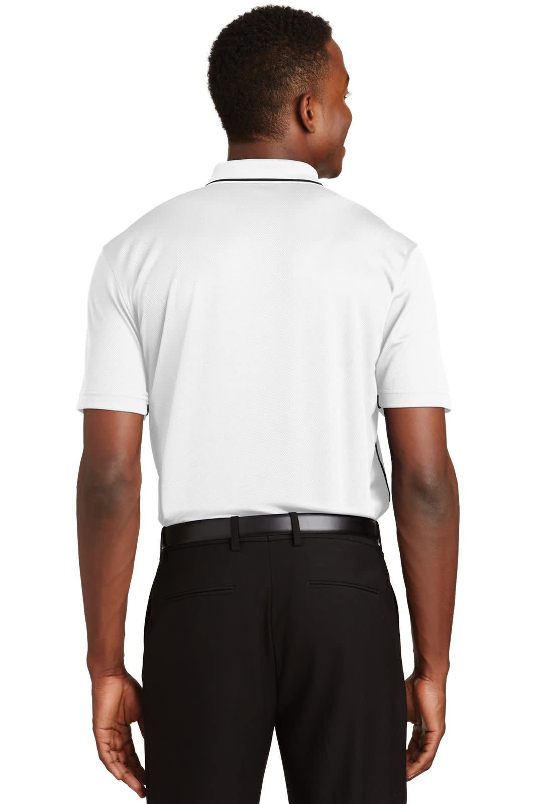 Sport-Tek Dri-Mesh Polo with Tipped Collar and Piping