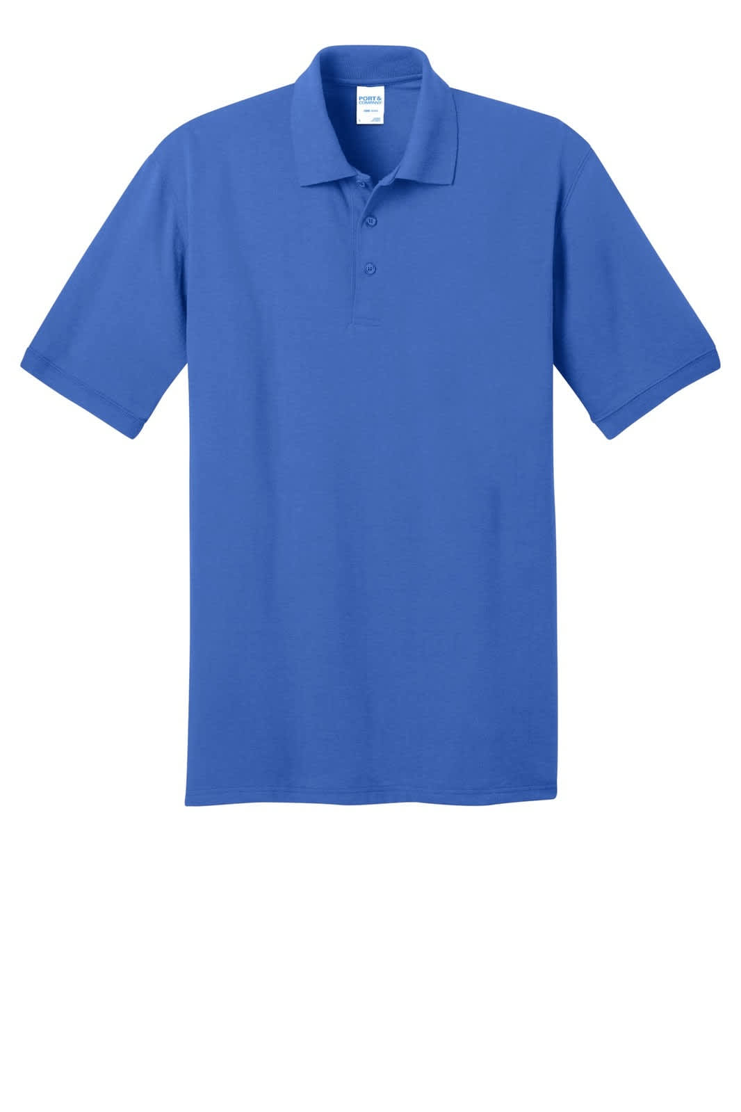 A blue polo shirt with a pocket and a collar, featuring a logo. Suitable for casual or semi-formal wear.