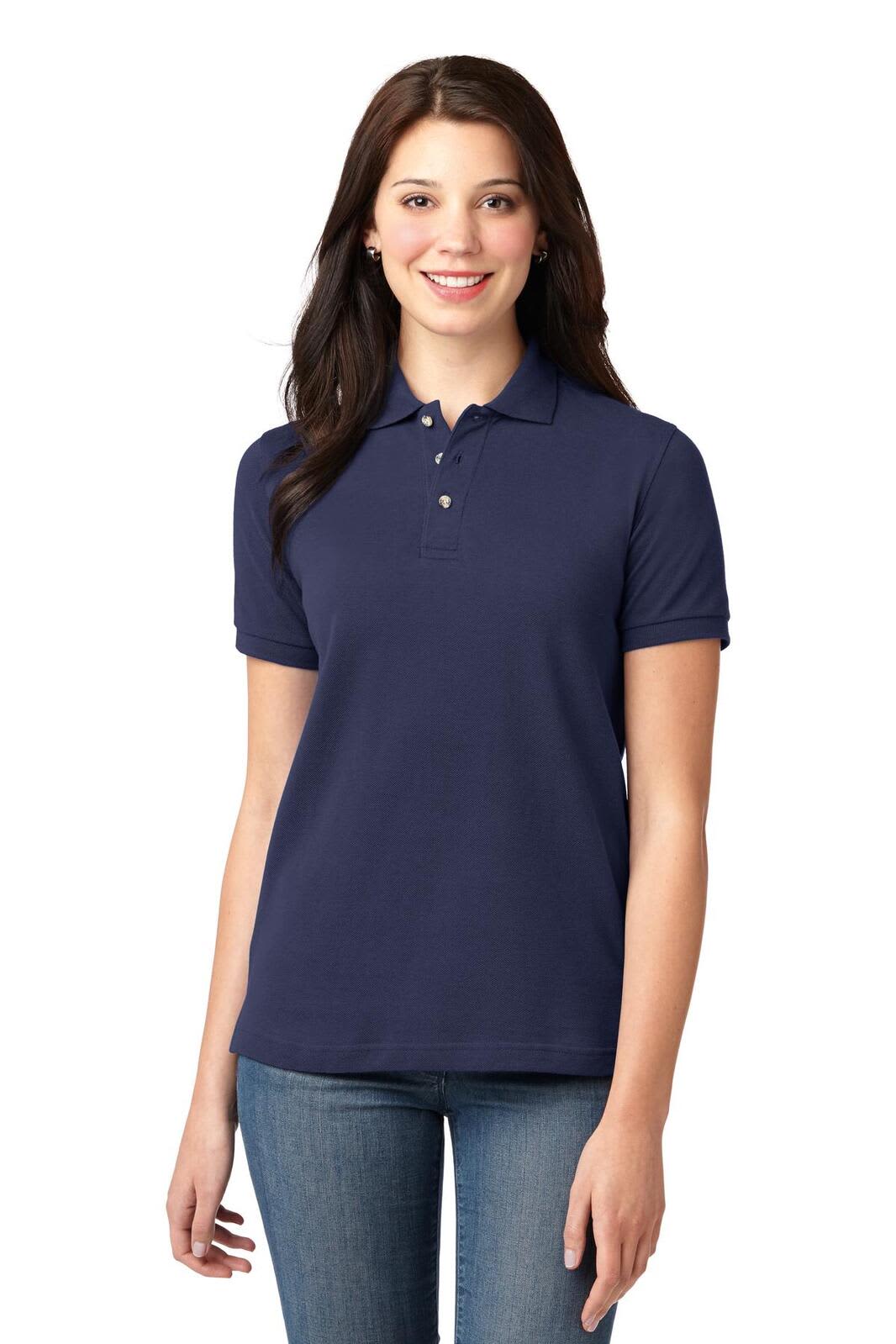 Port Authority Ladies Heavyweight Cotton Pique Polo