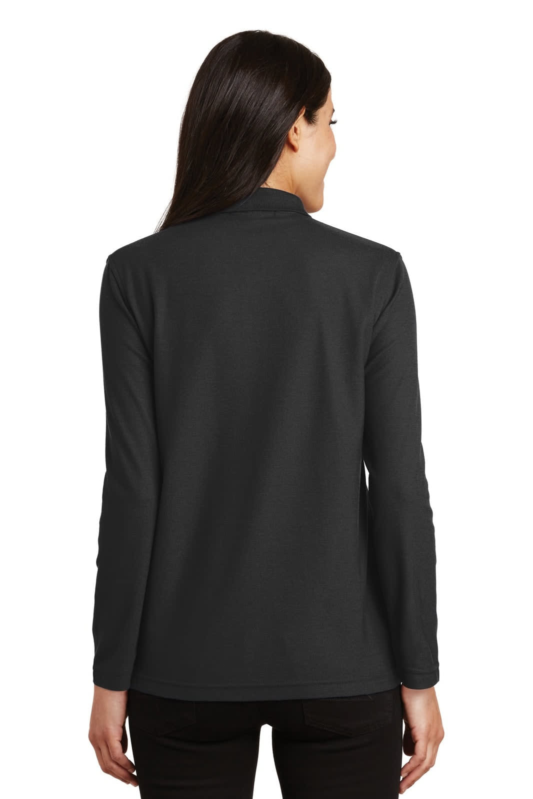 Port Authority Ladies  Silk Touch Long Sleeve Polo