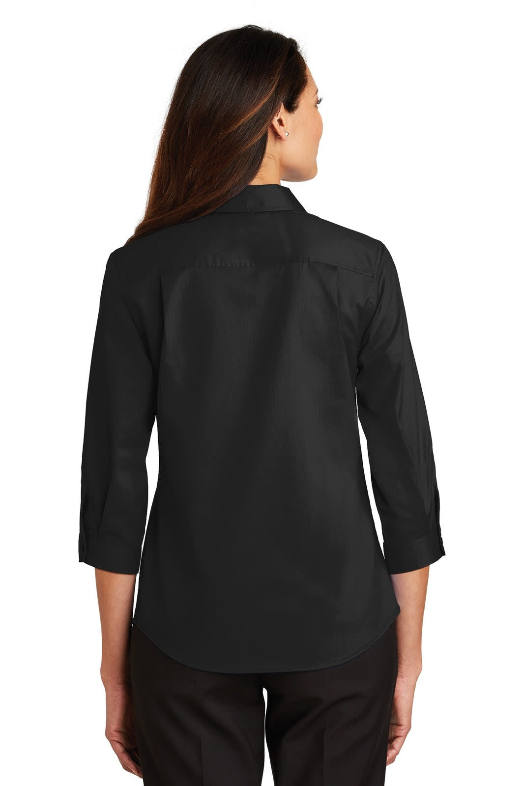 Port Authority Ladies 3/4-Sleeve SuperPro Twill Shirt