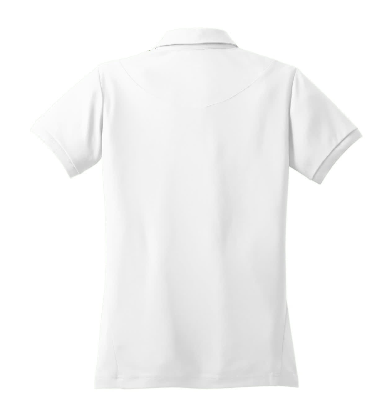 A white OGIO Jewel Polo shirt featuring a classic polo design and a subtle logo.