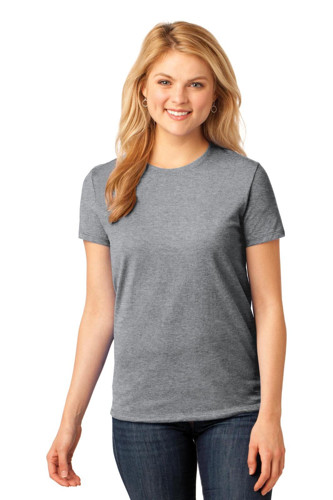 Port & Company Ladies Core Cotton Tee - LPC54 Image Athletic Heather