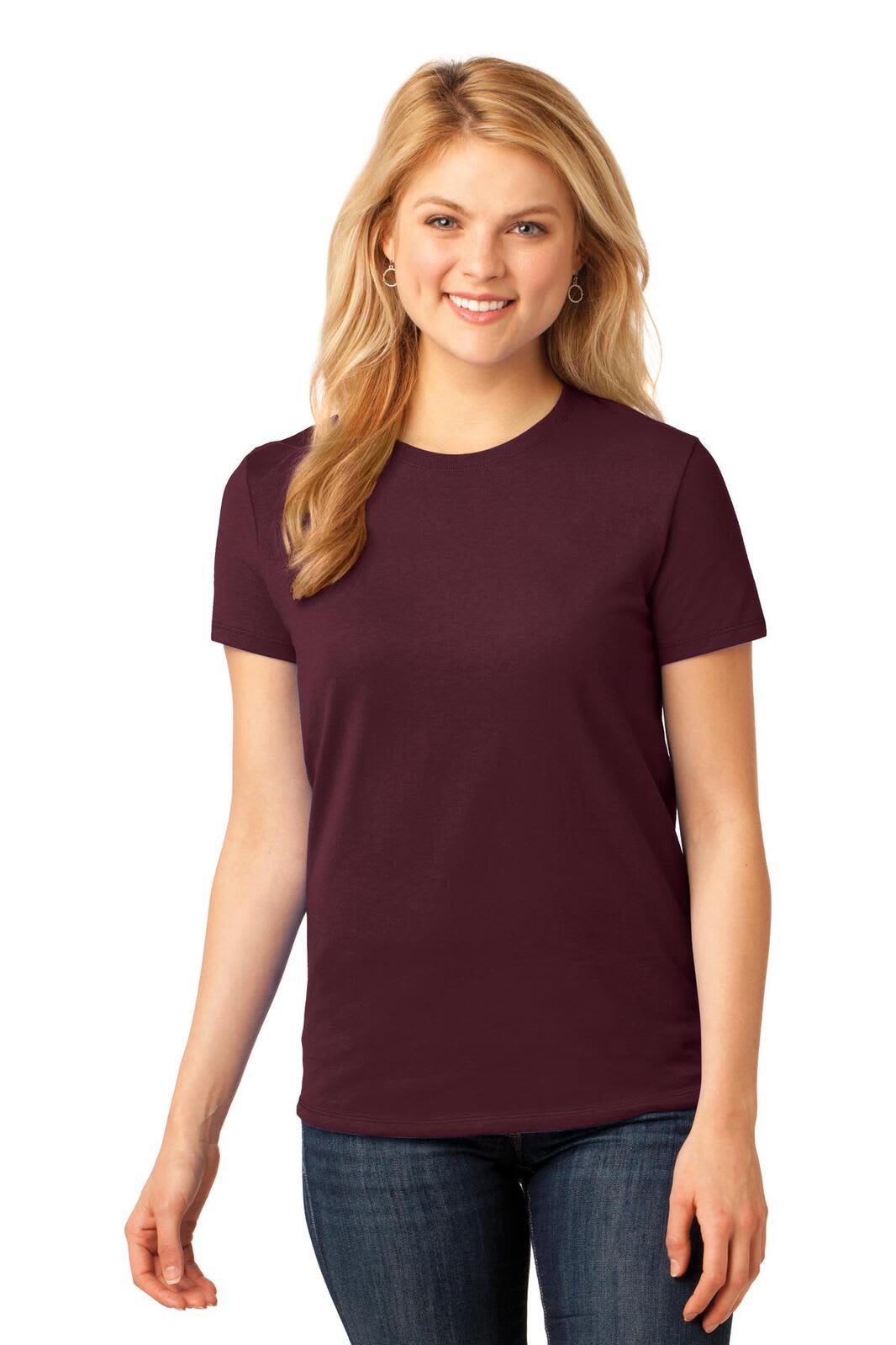 Port & Company Ladies Core Cotton Tee - LPC54 Image Athletic Maroon