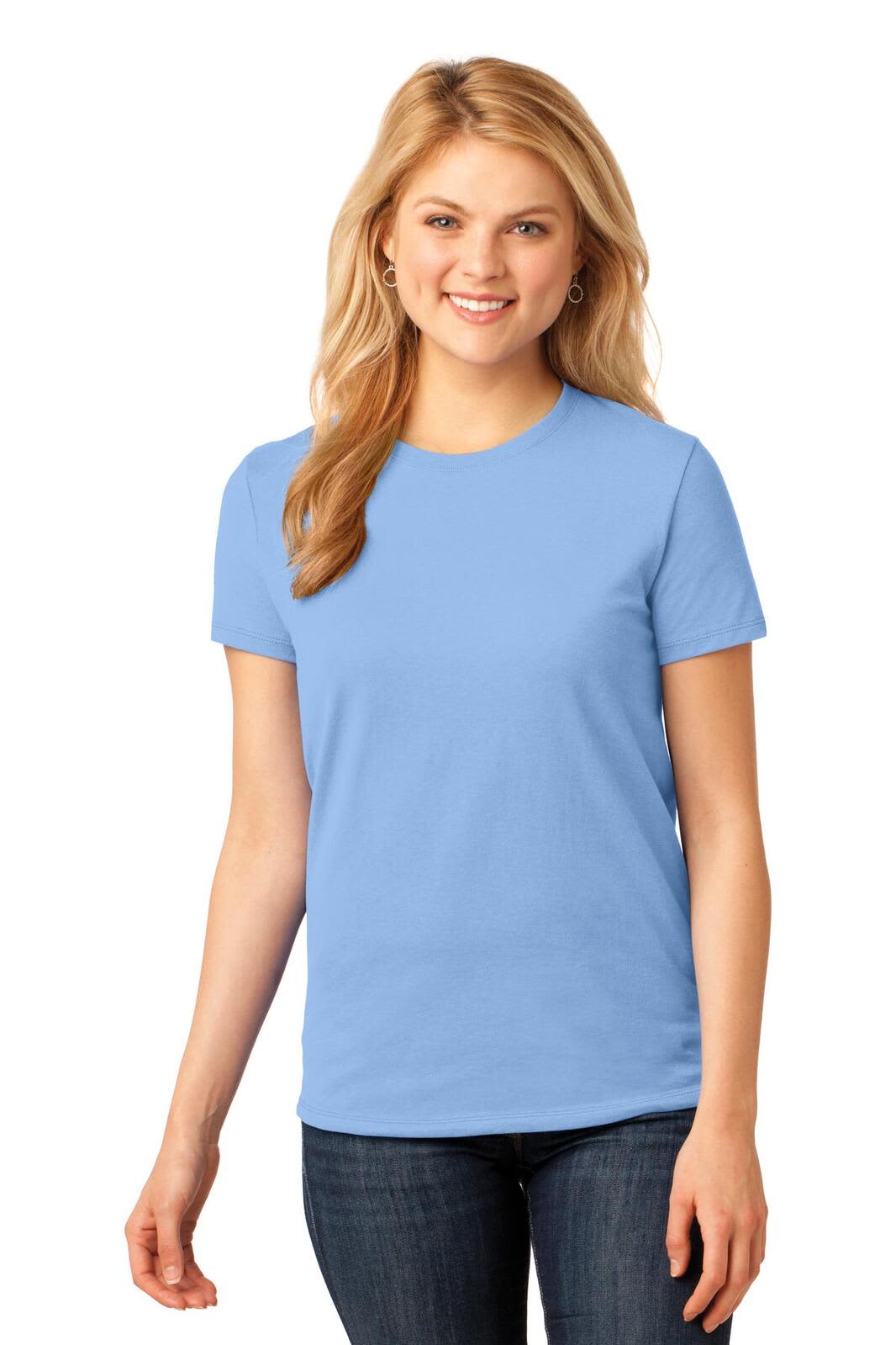 Port & Company Ladies Core Cotton Tee - LPC54 Image Light Blue