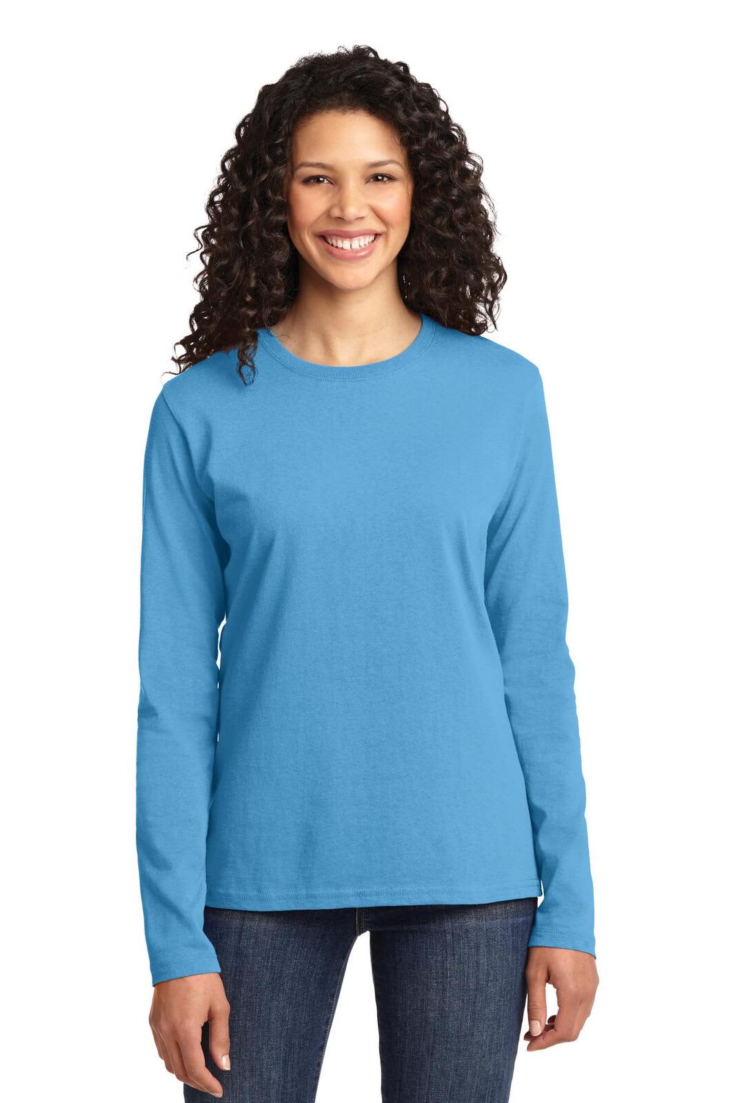 Port & Company Ladies Long Sleeve Core Cotton Tee