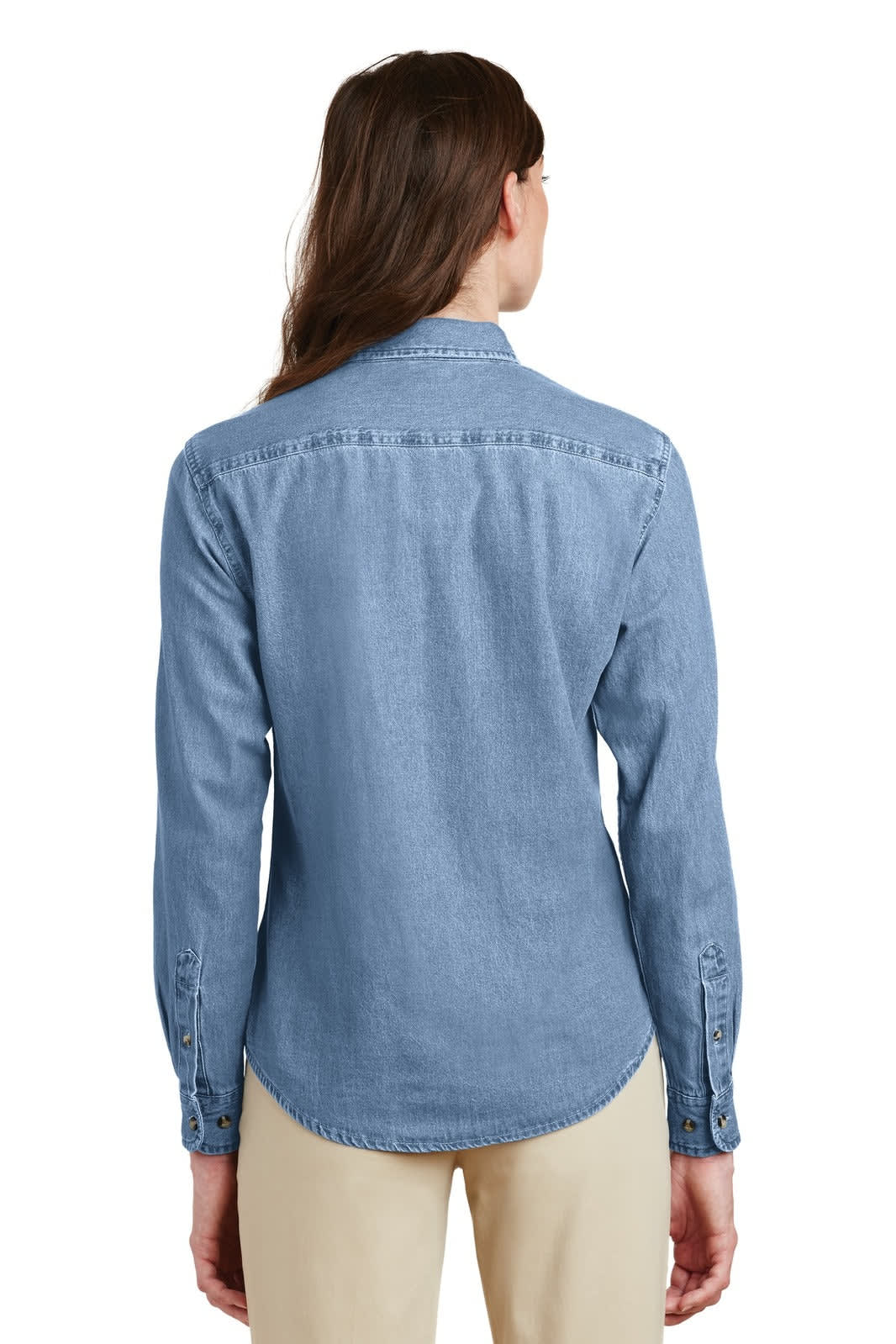 Port & Company - Ladies Long Sleeve Value Denim Shirt