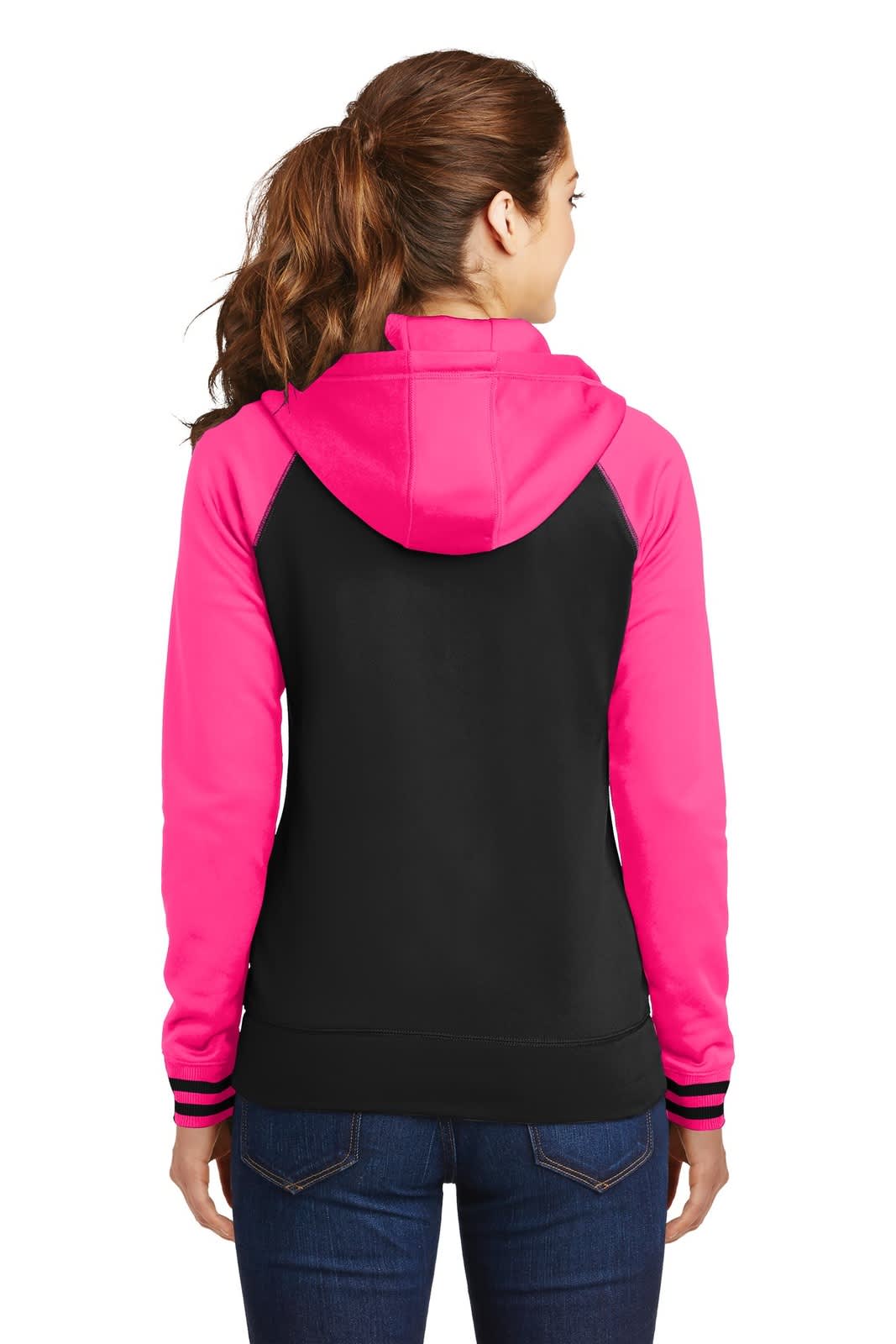 Sport-Tek Ladies Sport-Wick Varsity Fleece Full-Zip Hooded Jacket