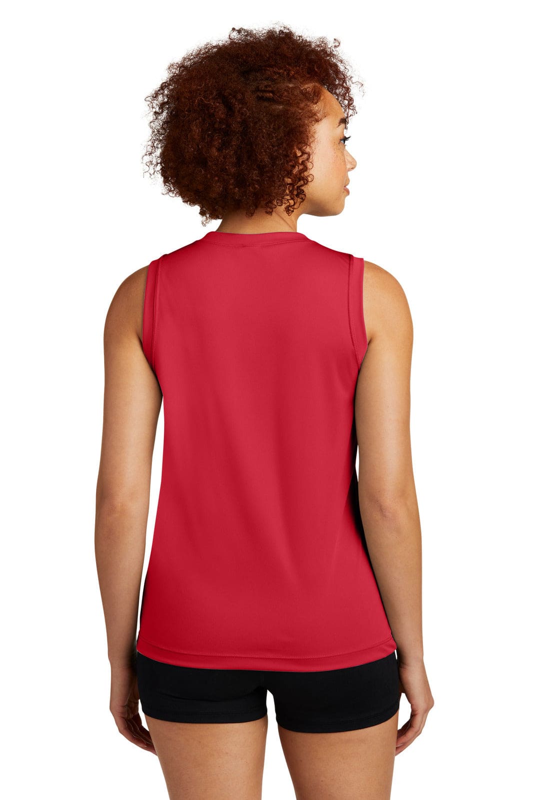 Sport-Tek Ladies Sleeveless PosiCharge Competitor V-Neck Tee - LST352 Image 