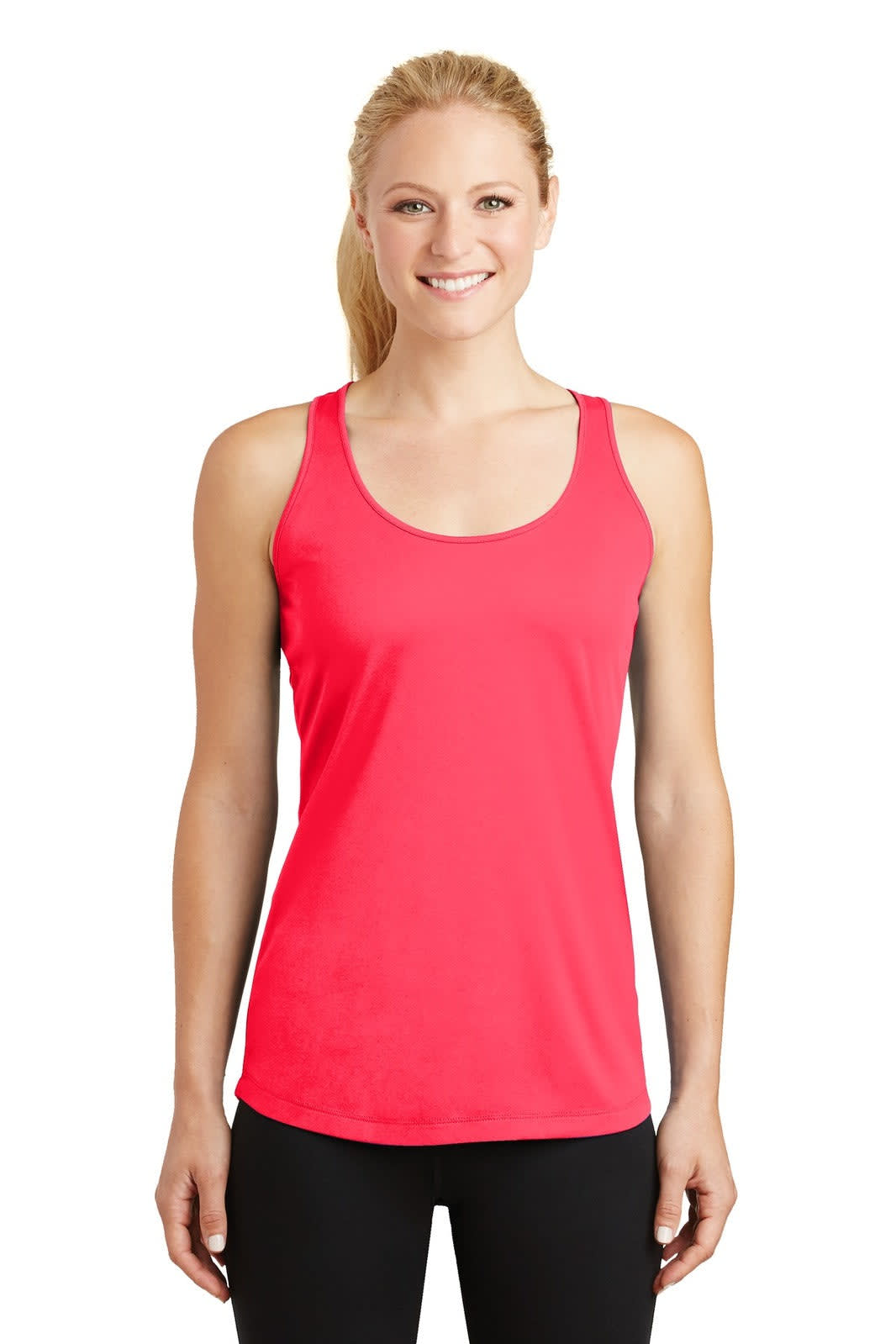 Sport-Tek Ladies PosiCharge Competitor Racerback Tank - LST356 Image Hot Coral