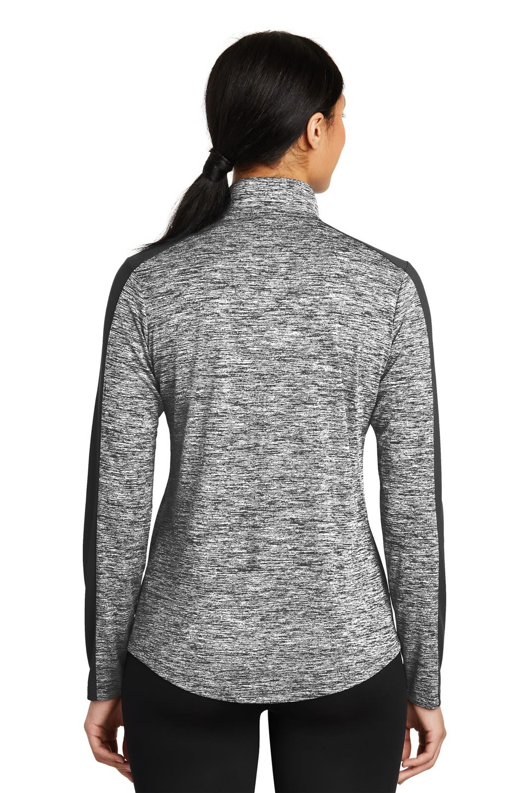 Sport-Tek Ladies PosiCharge Electric Heather Colorblock 1/4-Zip Pullover