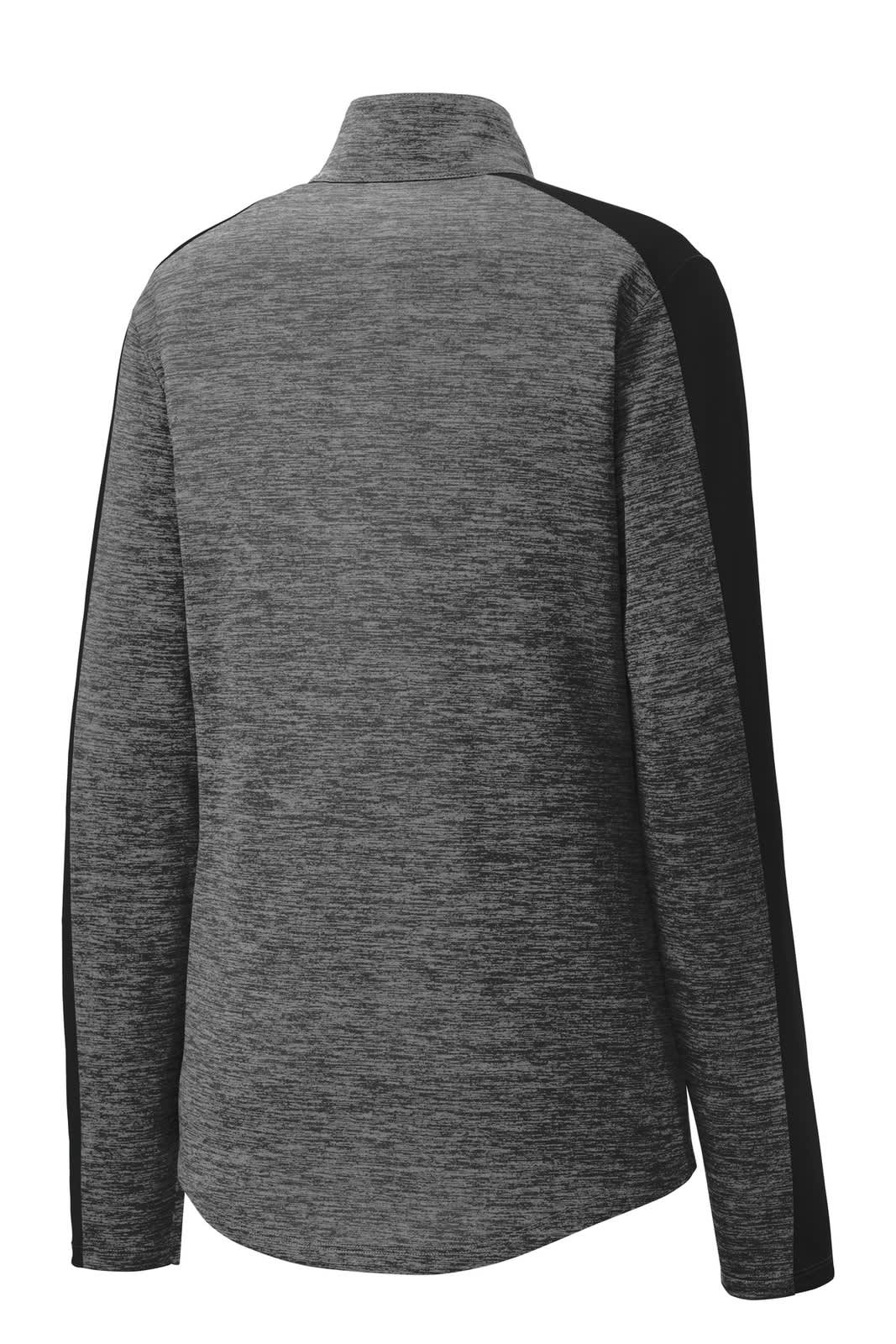 Sport-Tek Ladies PosiCharge Electric Heather Colorblock 1/4-Zip Pullover
