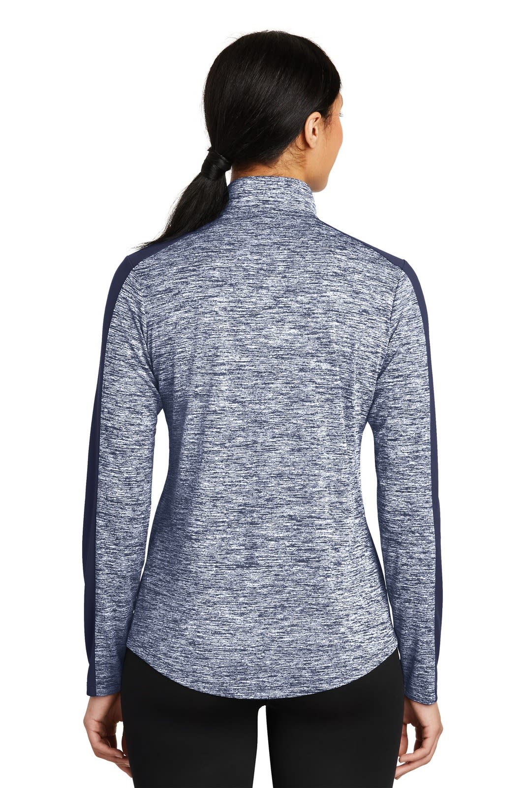 Sport-Tek Ladies PosiCharge Electric Heather Colorblock 1/4-Zip Pullover
