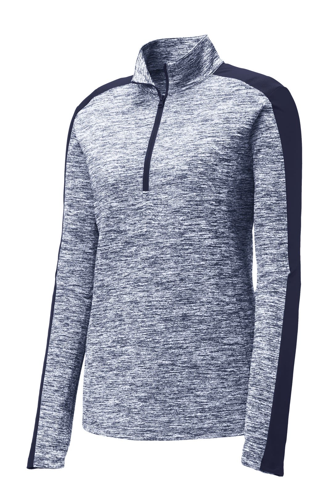 Sport-Tek Ladies PosiCharge Electric Heather Colorblock 1/4-Zip Pullover
