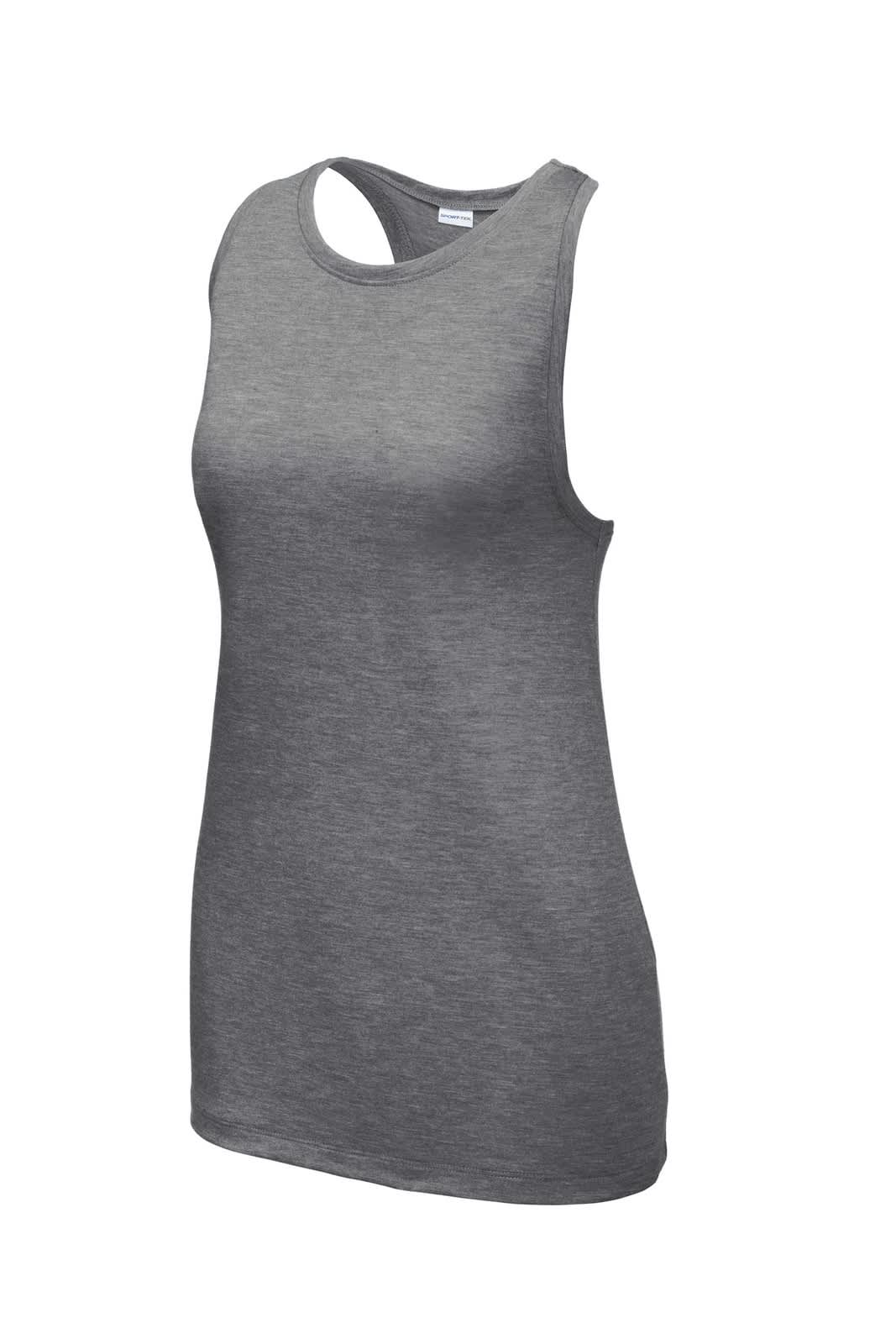 Sport-Tek  Ladies PosiCharge  Tri-Blend Wicking Tank