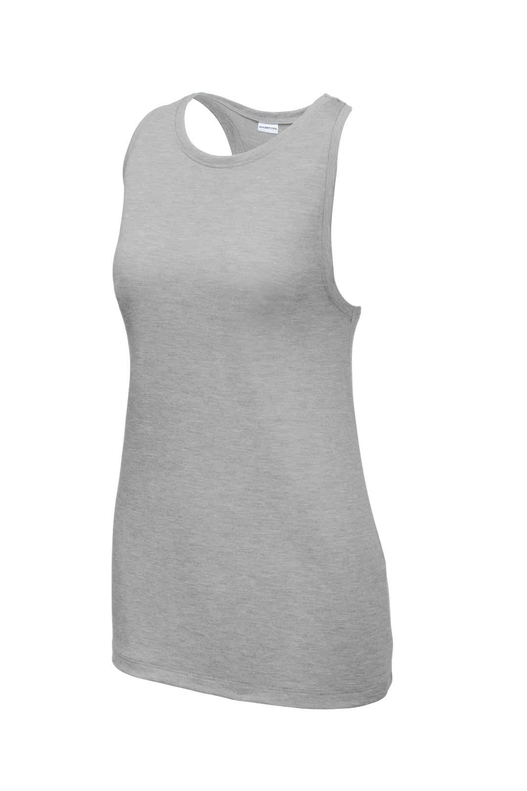 Sport-Tek  Ladies PosiCharge  Tri-Blend Wicking Tank