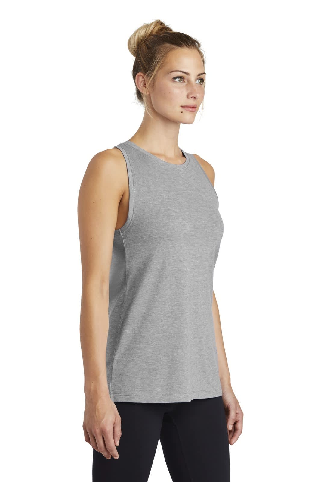 Sport-Tek  Ladies PosiCharge  Tri-Blend Wicking Tank