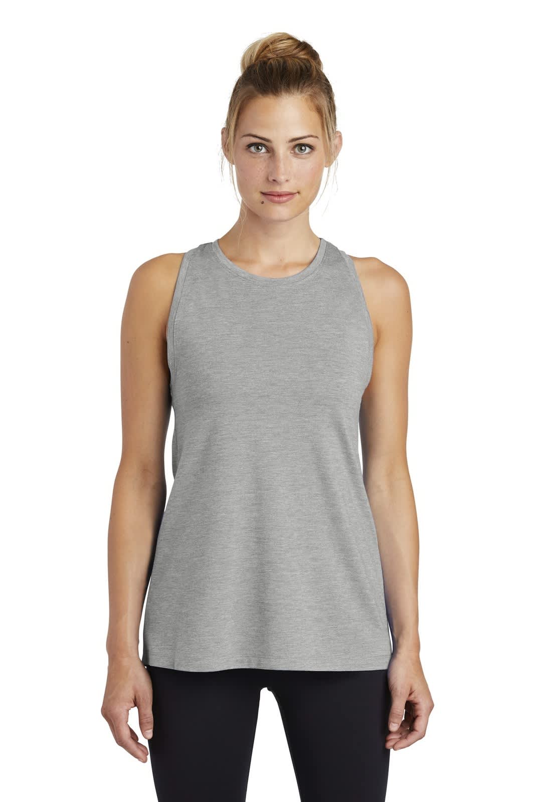 Sport-Tek  Ladies PosiCharge  Tri-Blend Wicking Tank