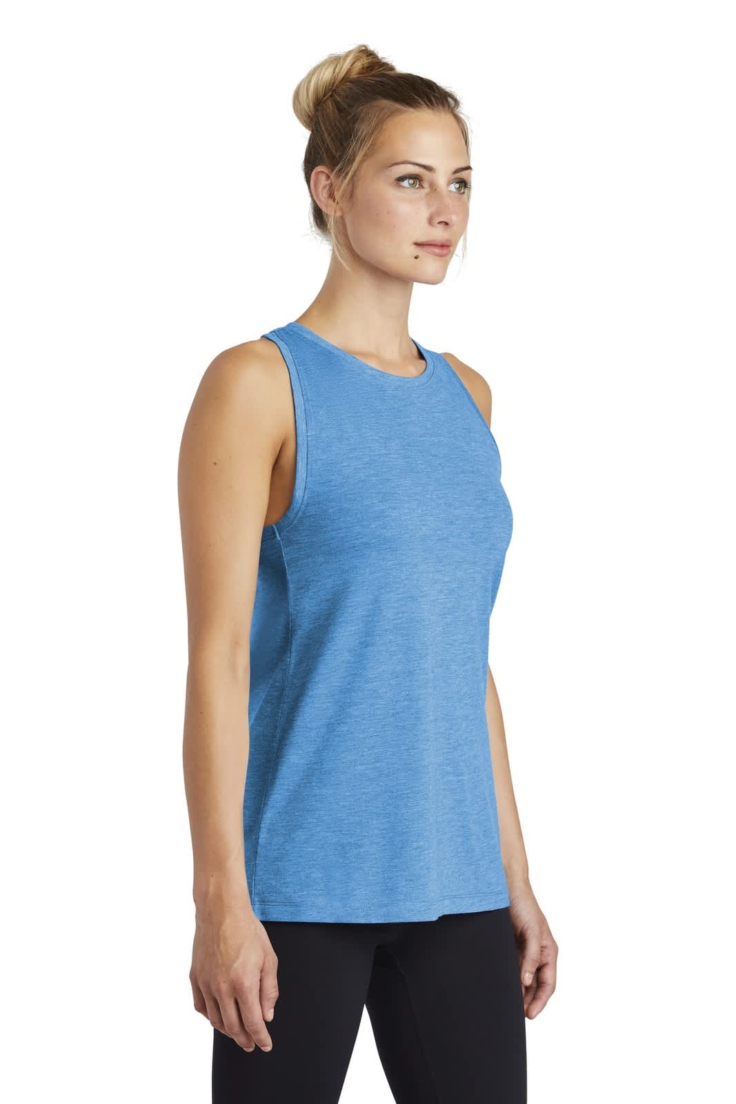 Sport-Tek  Ladies PosiCharge  Tri-Blend Wicking Tank