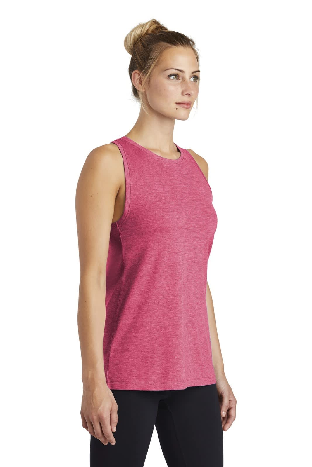 Sport-Tek  Ladies PosiCharge  Tri-Blend Wicking Tank