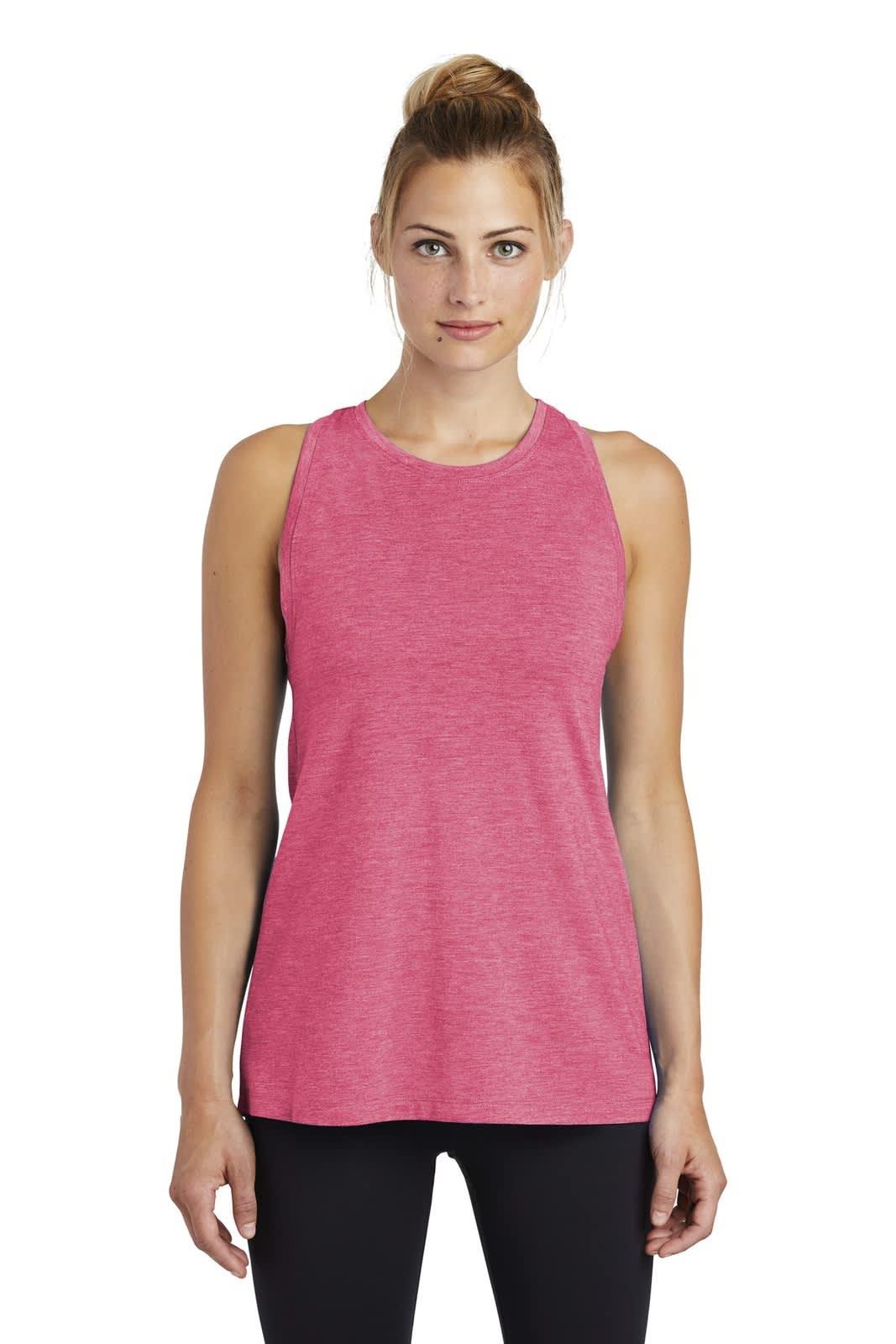 Sport-Tek  Ladies PosiCharge  Tri-Blend Wicking Tank