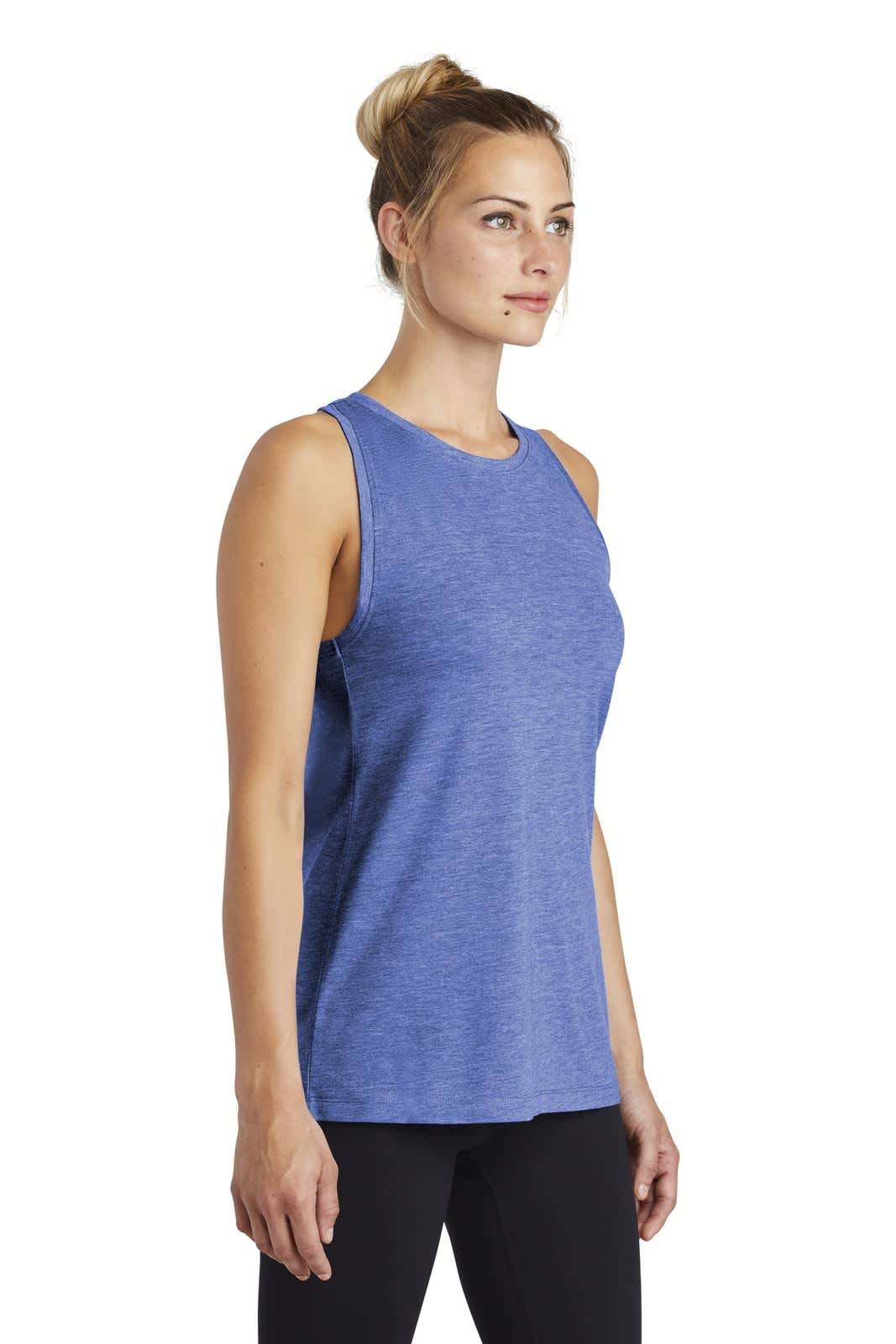 Sport-Tek  Ladies PosiCharge  Tri-Blend Wicking Tank