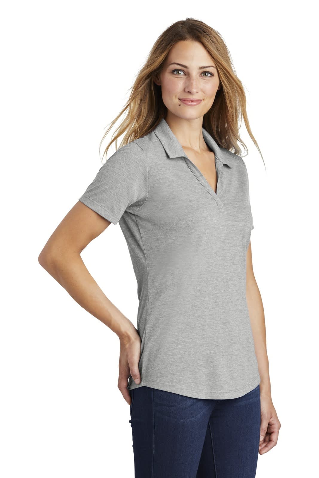 Sport-Tek  Ladies PosiCharge  Tri-Blend Wicking Polo