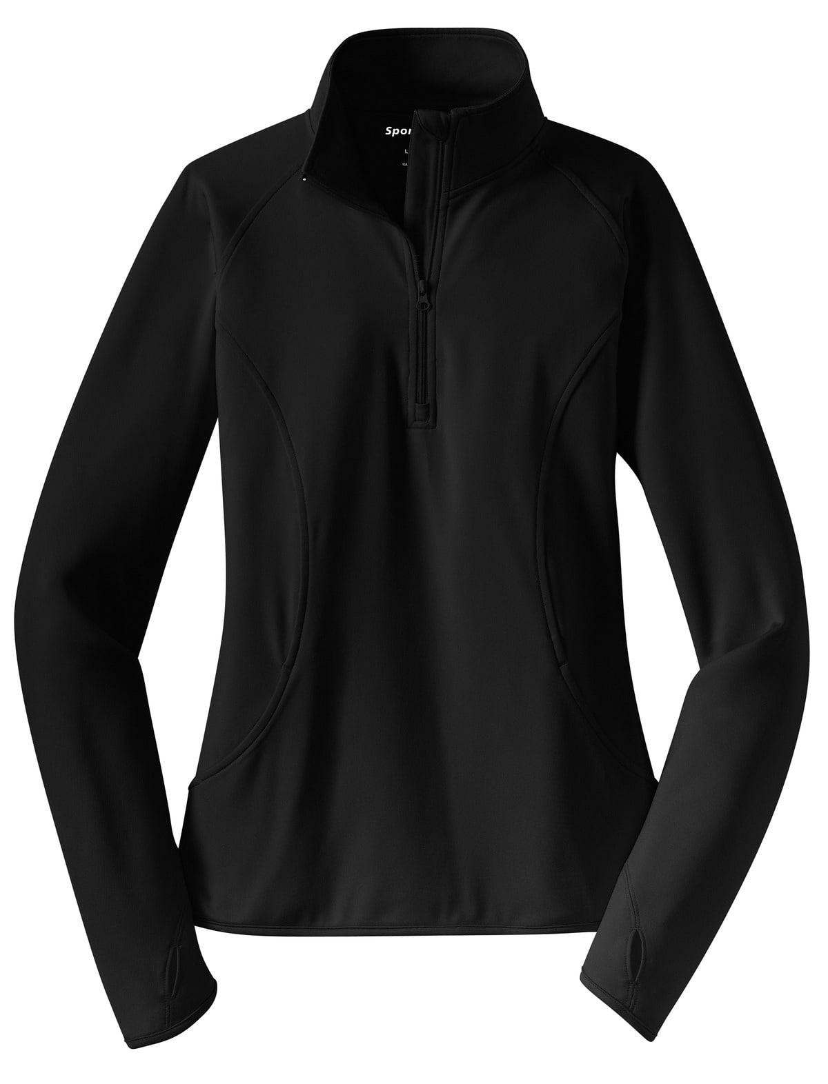 Sport-Tek Ladies Sport-Wick Stretch 1/2-Zip Pullover