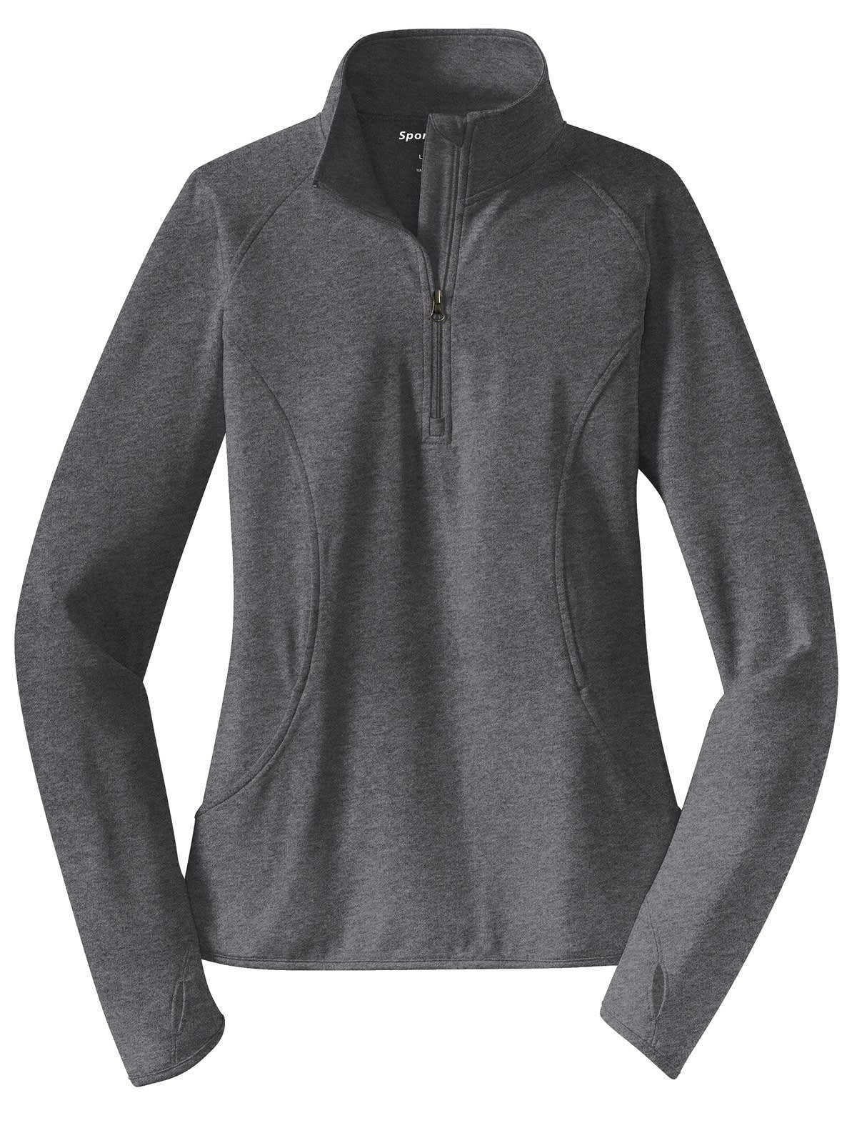 Sport-Tek Ladies Sport-Wick Stretch 1/2-Zip Pullover