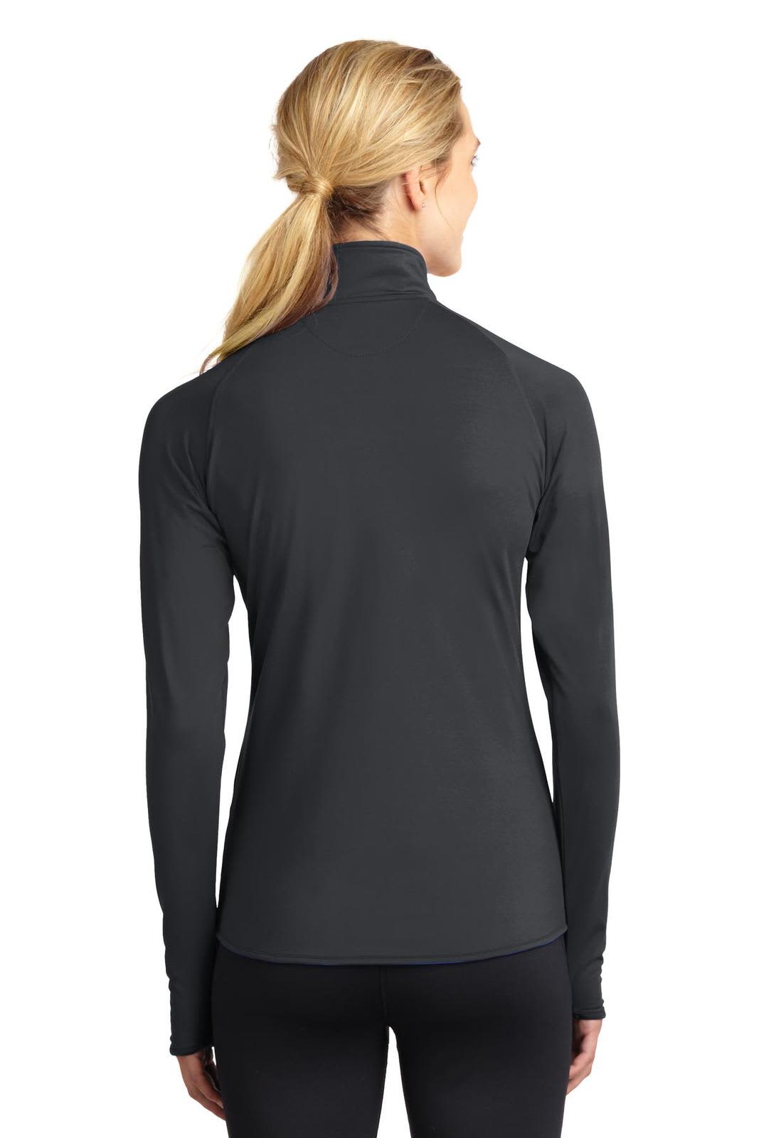 Sport-Tek Ladies Sport-Wick Stretch 1/2-Zip Pullover
