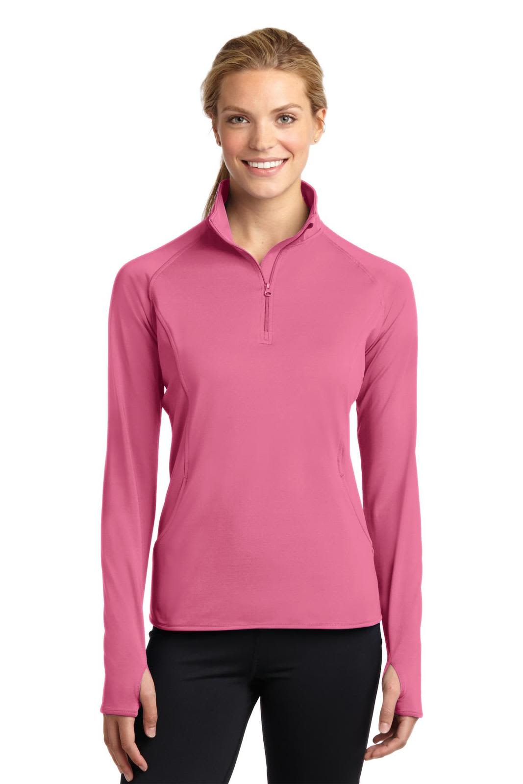 Sport-Tek Ladies Sport-Wick Stretch 1/2-Zip Pullover
