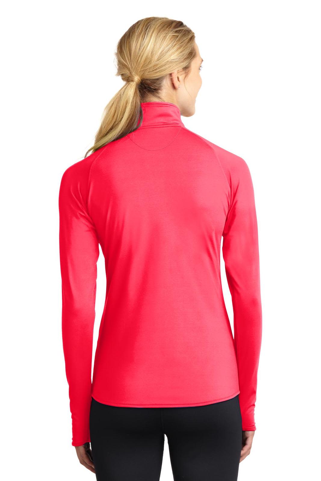 Sport-Tek Ladies Sport-Wick Stretch 1/2-Zip Pullover