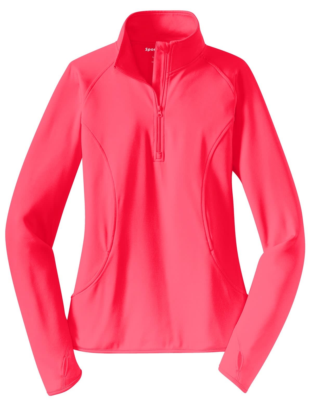 Sport-Tek Ladies Sport-Wick Stretch 1/2-Zip Pullover