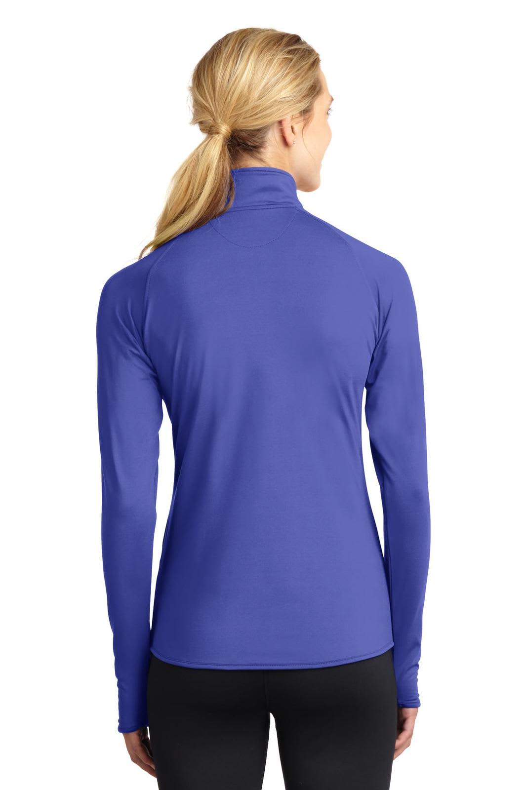 Sport-Tek Ladies Sport-Wick Stretch 1/2-Zip Pullover