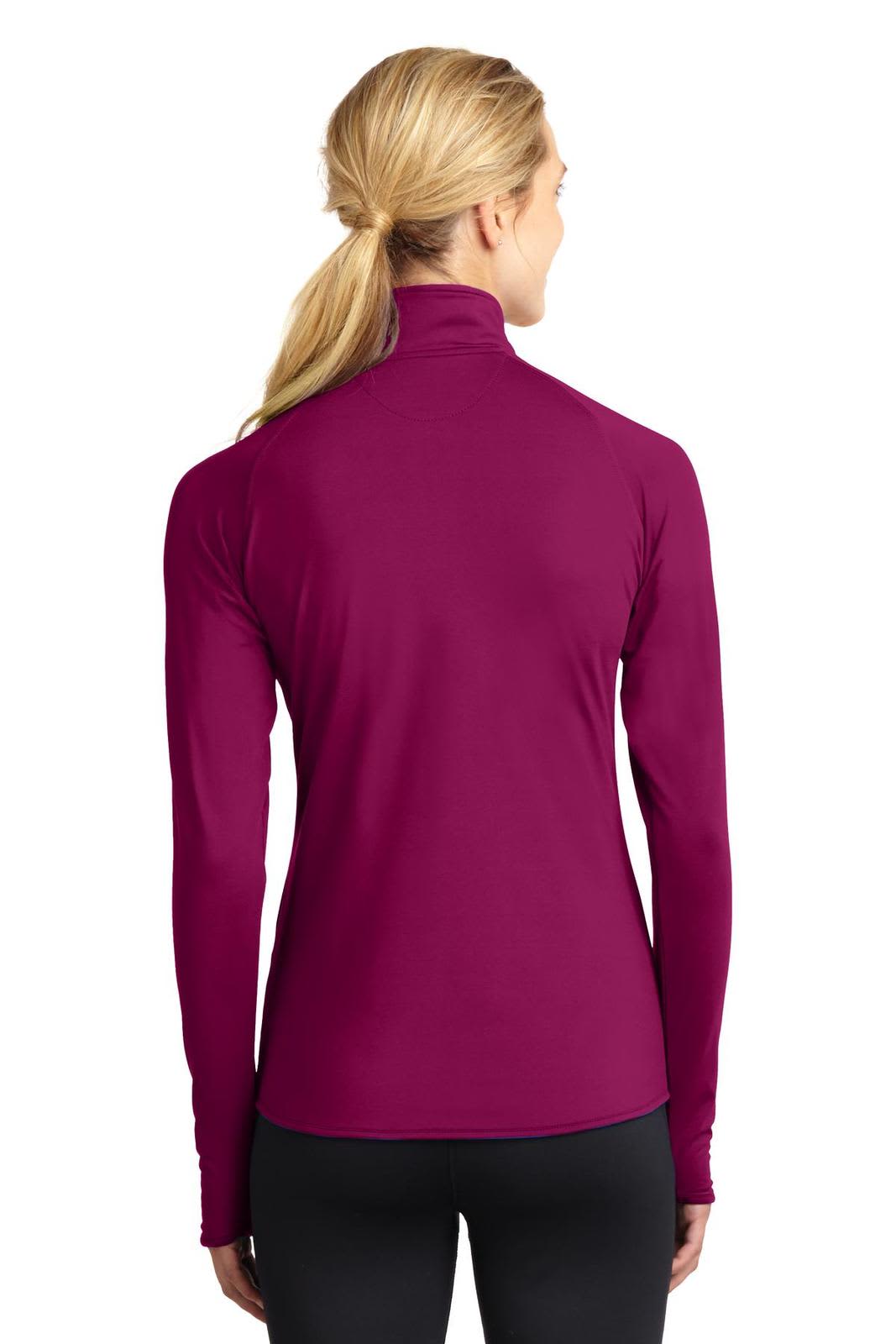 Sport-Tek Ladies Sport-Wick Stretch 1/2-Zip Pullover