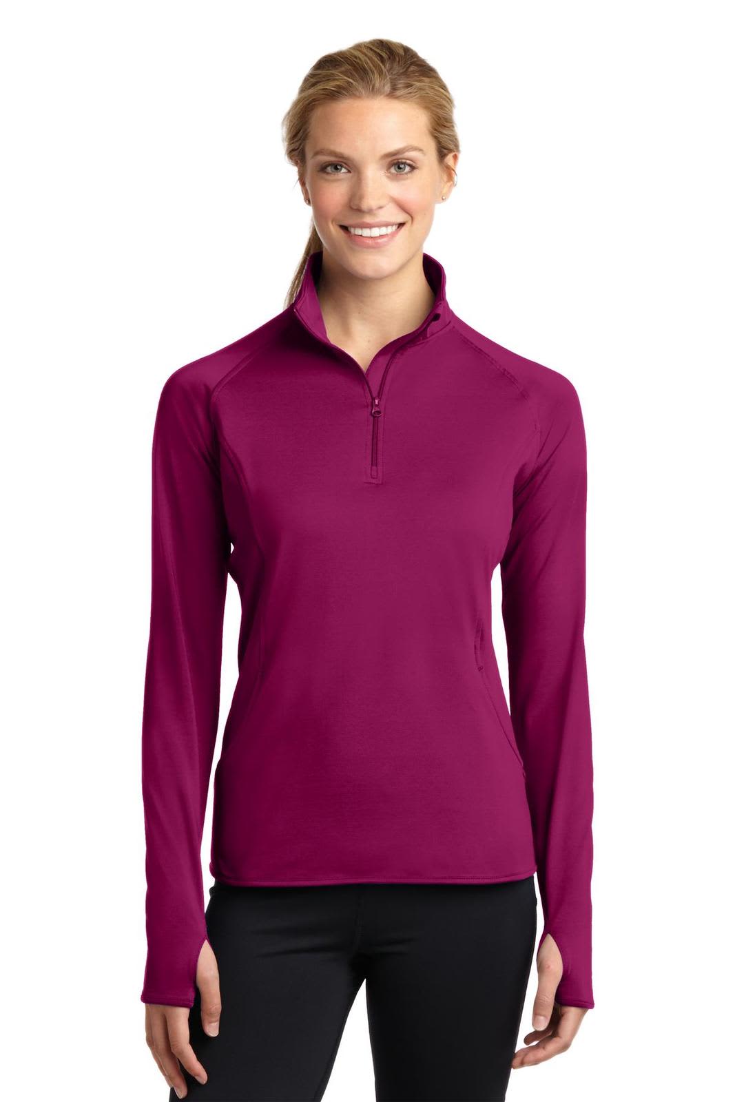 Sport-Tek Ladies Sport-Wick Stretch 1/2-Zip Pullover