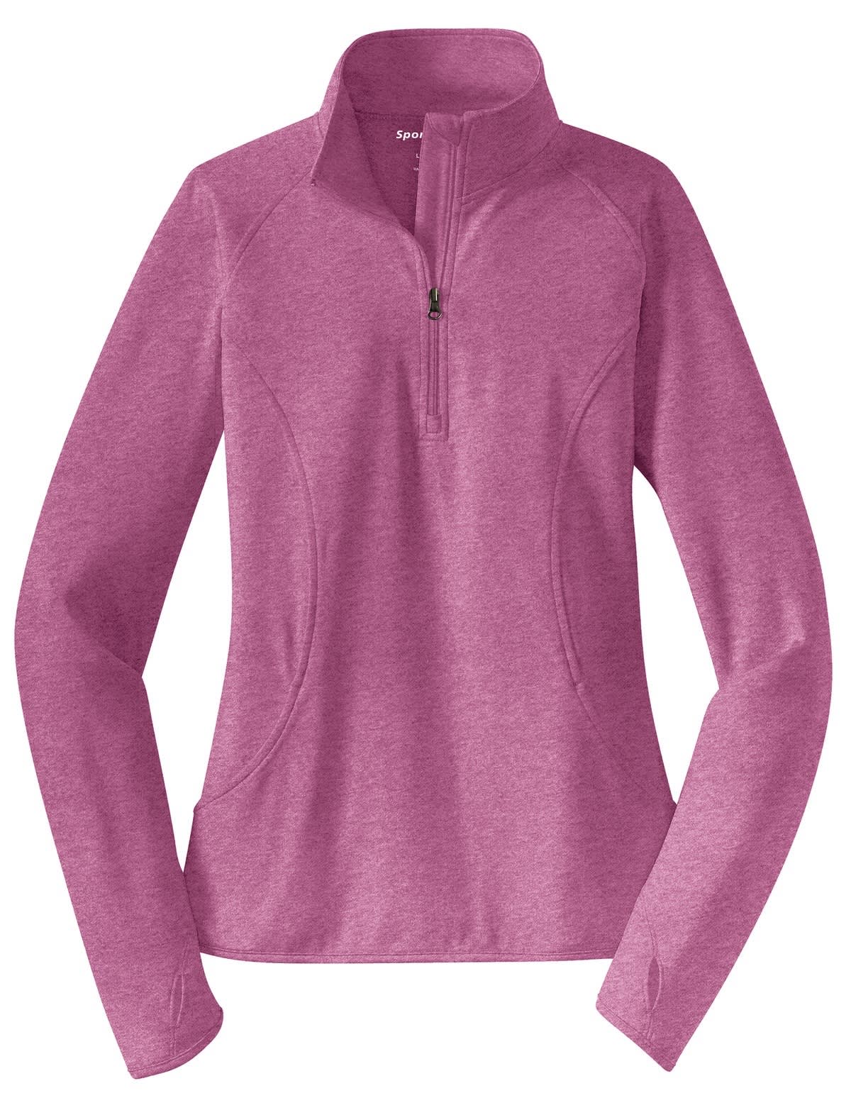 Sport-Tek Ladies Sport-Wick Stretch 1/2-Zip Pullover