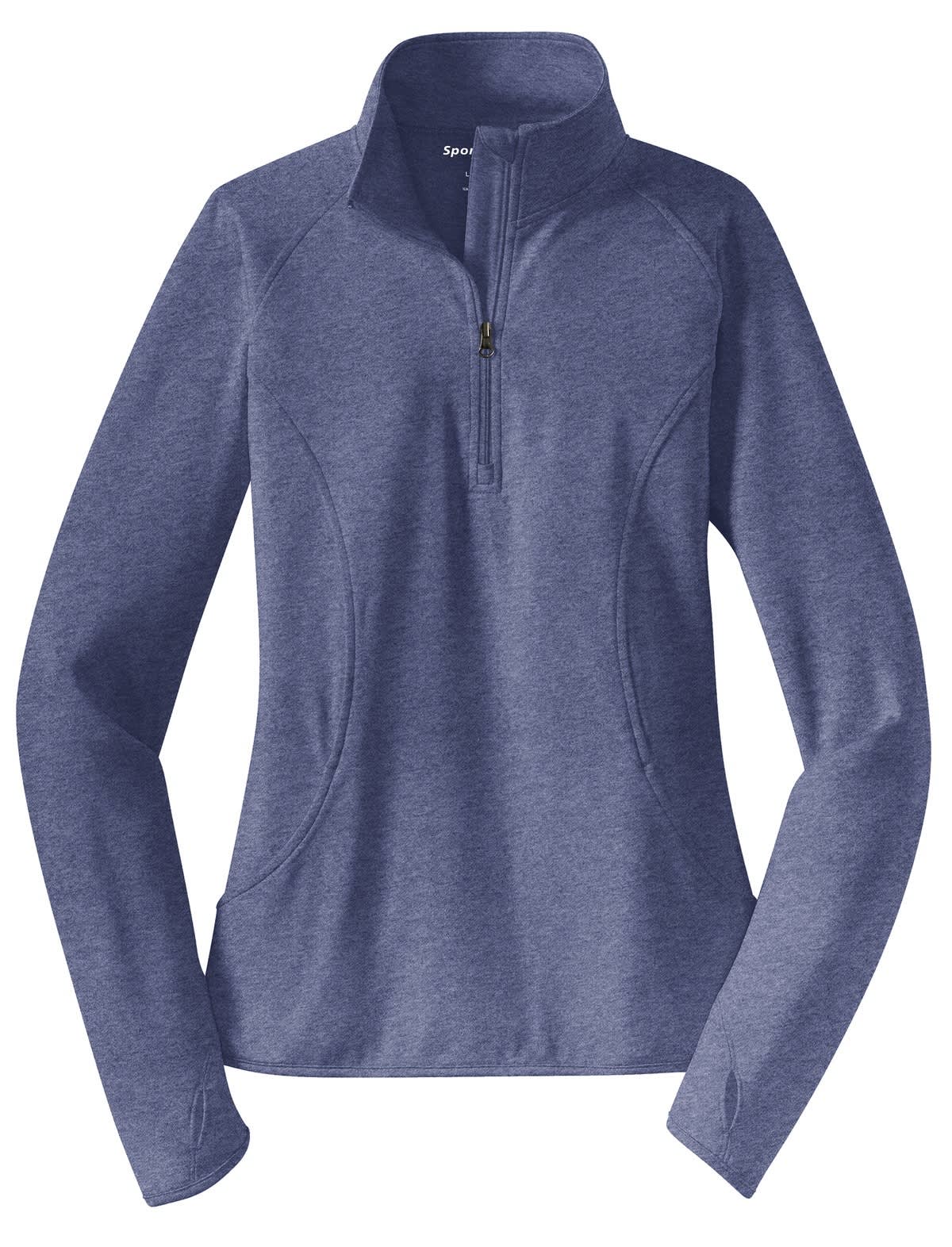 Sport-Tek Ladies Sport-Wick Stretch 1/2-Zip Pullover