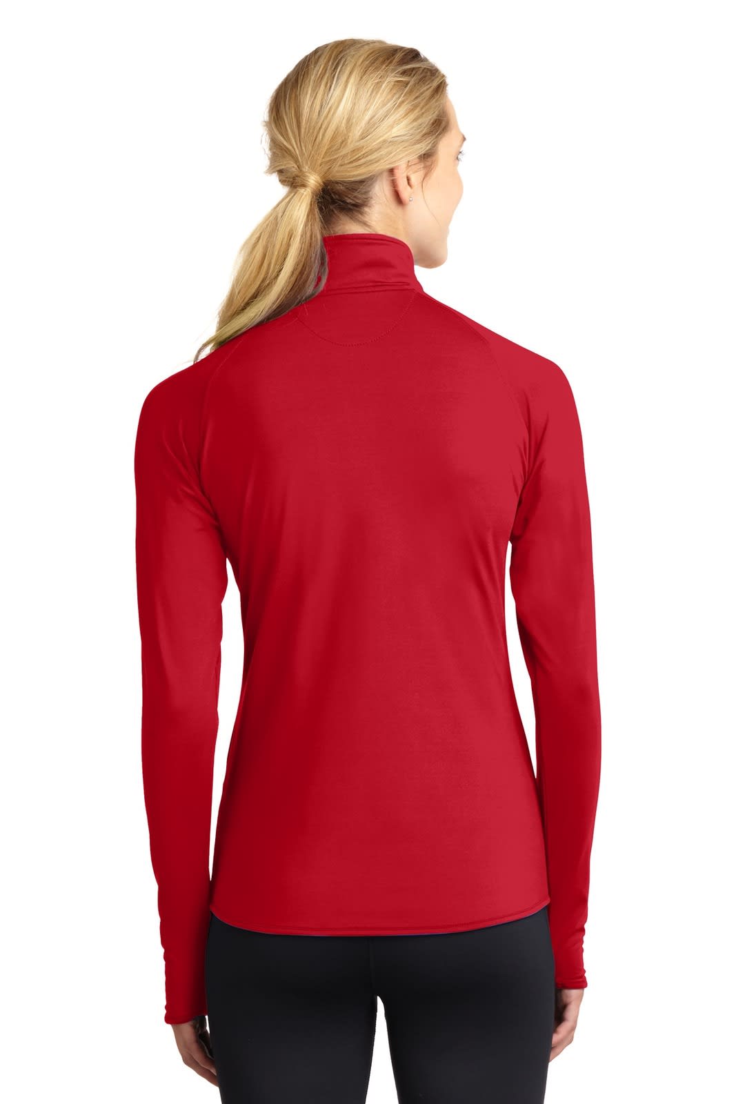 Sport-Tek Ladies Sport-Wick Stretch 1/2-Zip Pullover